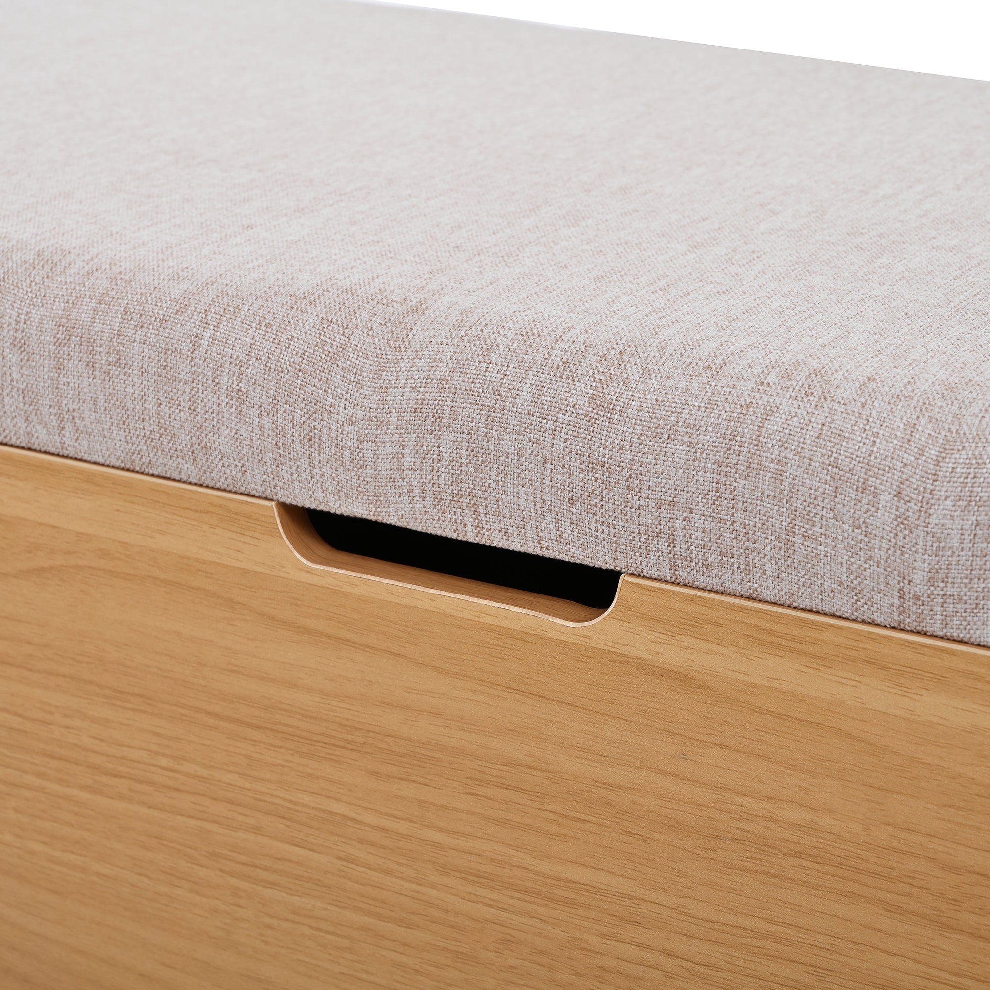 Logidon schoenenbank opbergbank naturel 115 x 40 x 49,5 cm