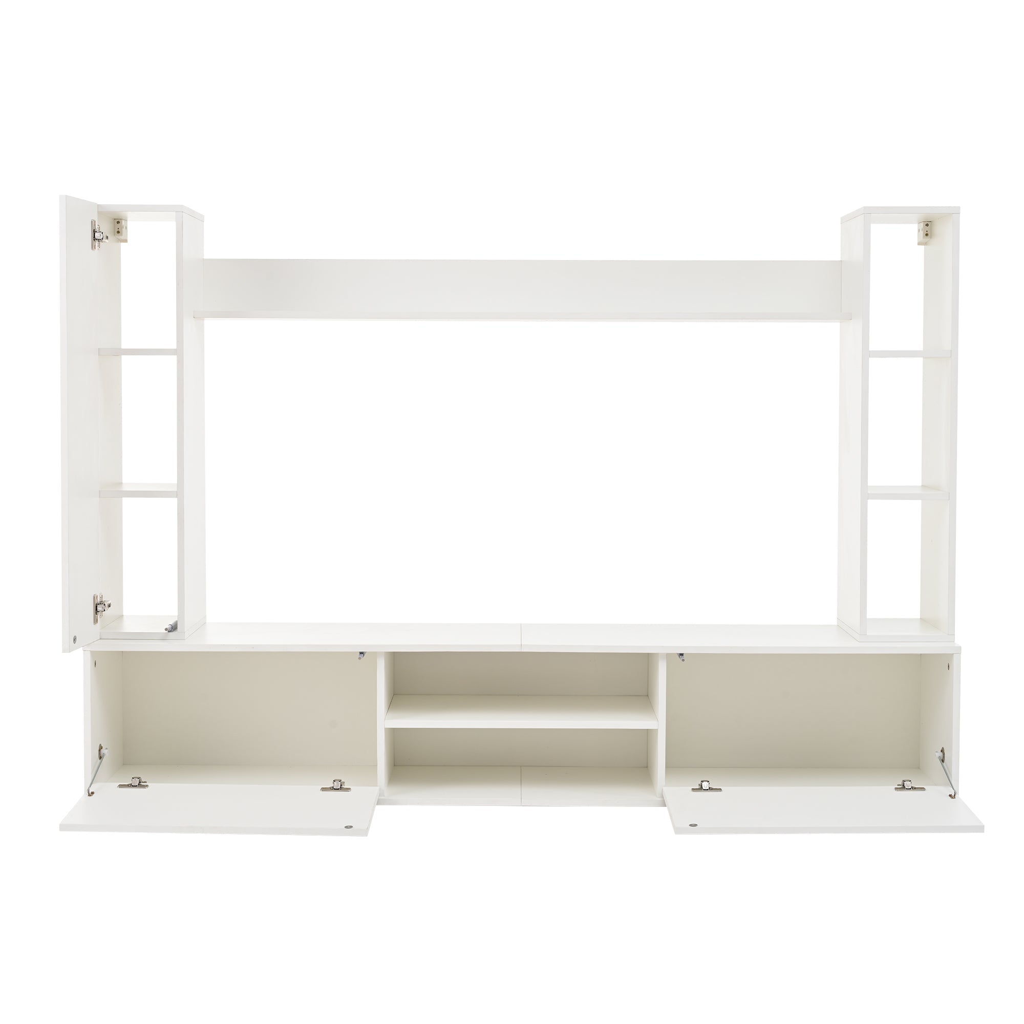 Logidon TV wandmeubel wit 180x35x33,5 cm compleet 4 delen
