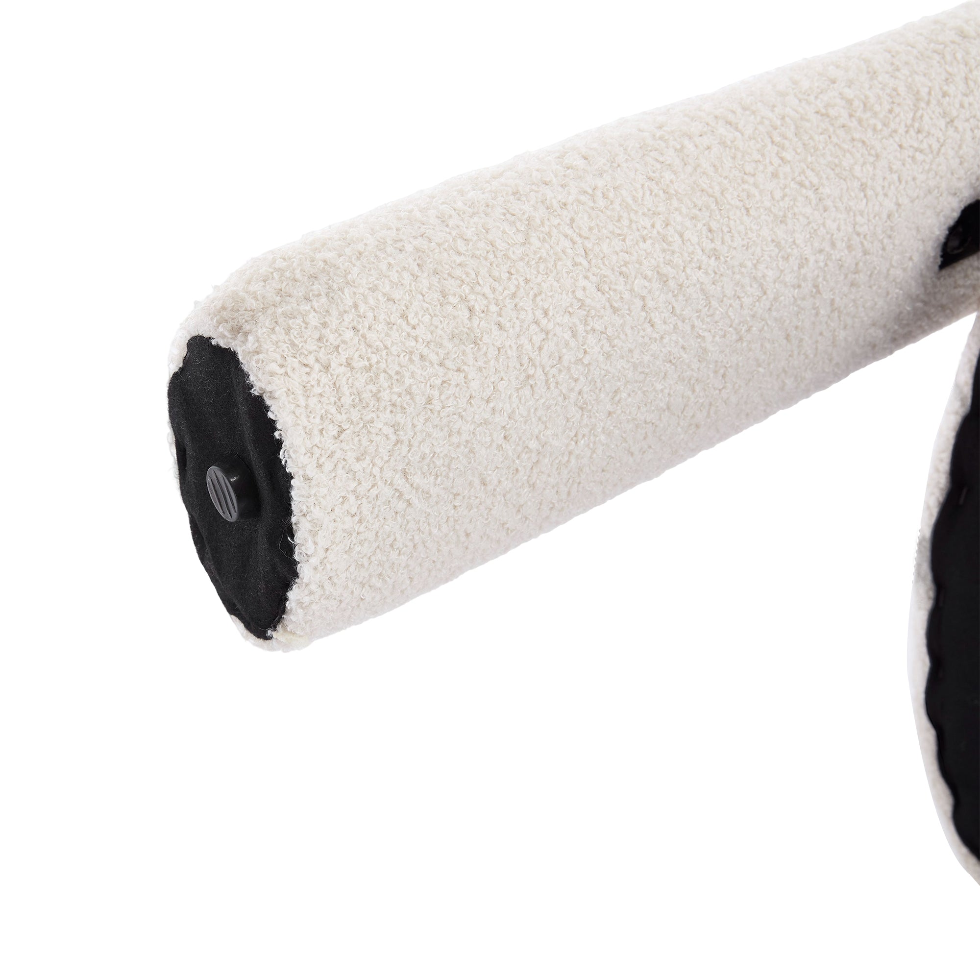 Logidon Premium Ergonomische Fauteuil Teddy Fluweel Beige Set 2