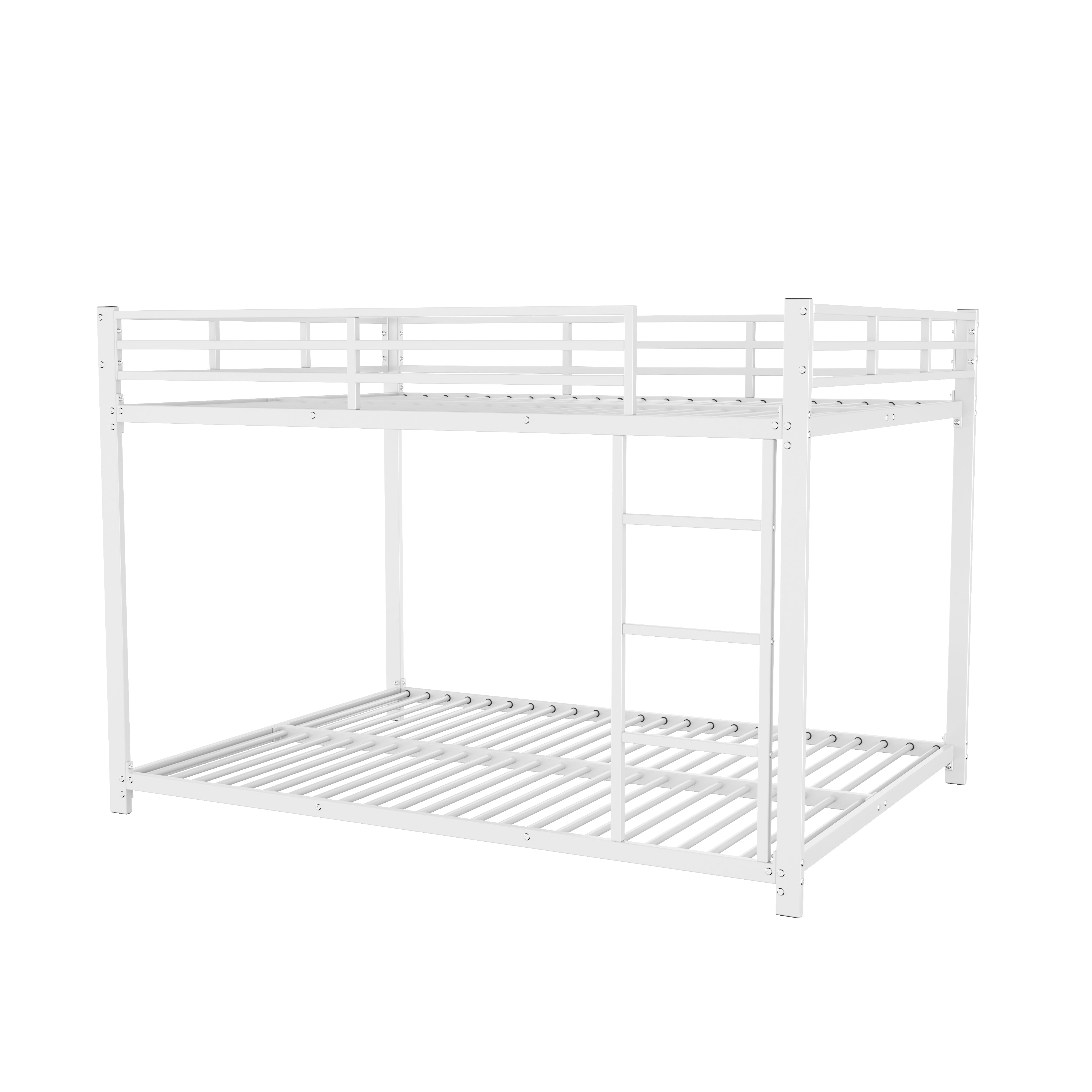 Logidon Bunk Bed 140x200 Metal White Safety Railing