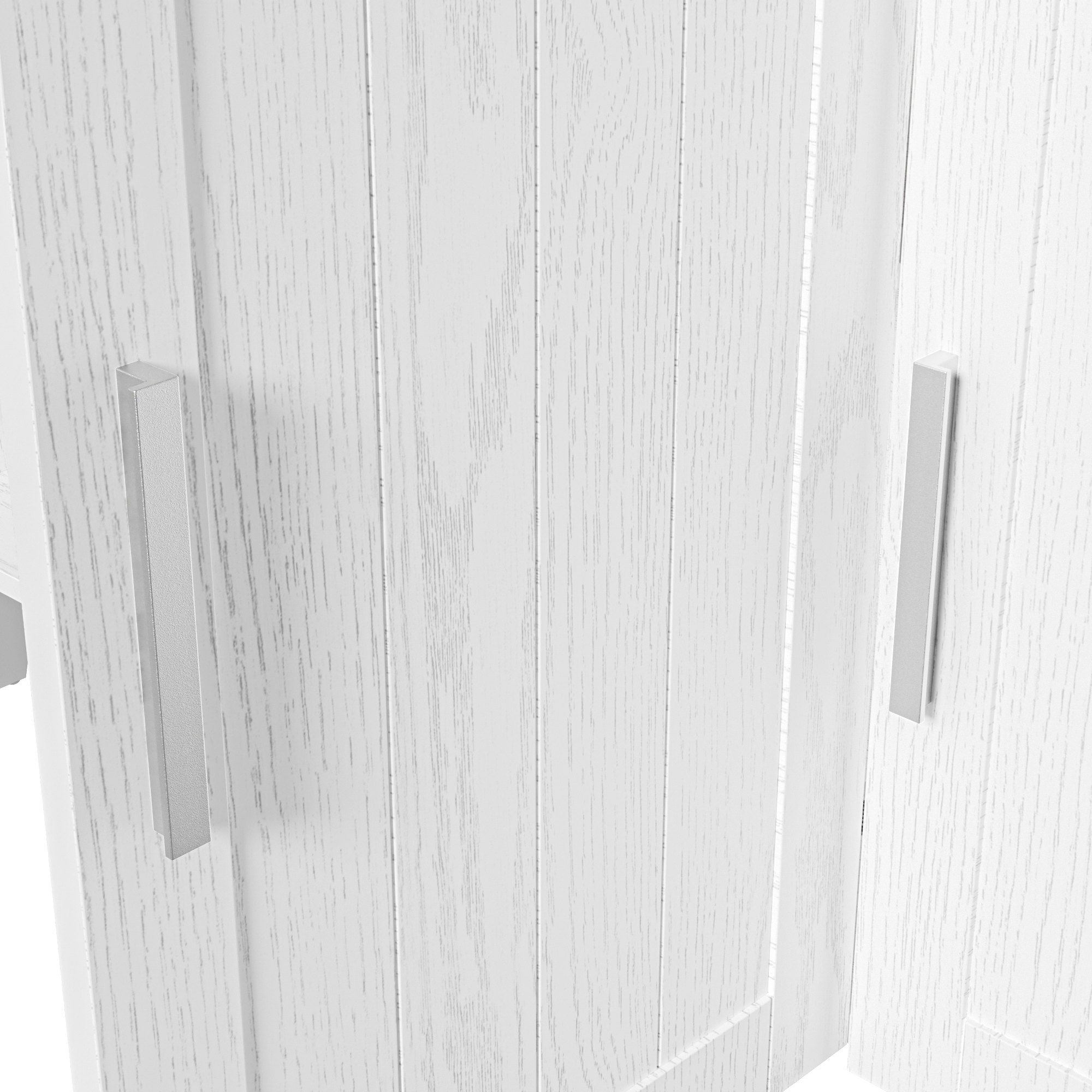 Logidon vitrinekast 114x40x190 cm witbruin landelijke stijl