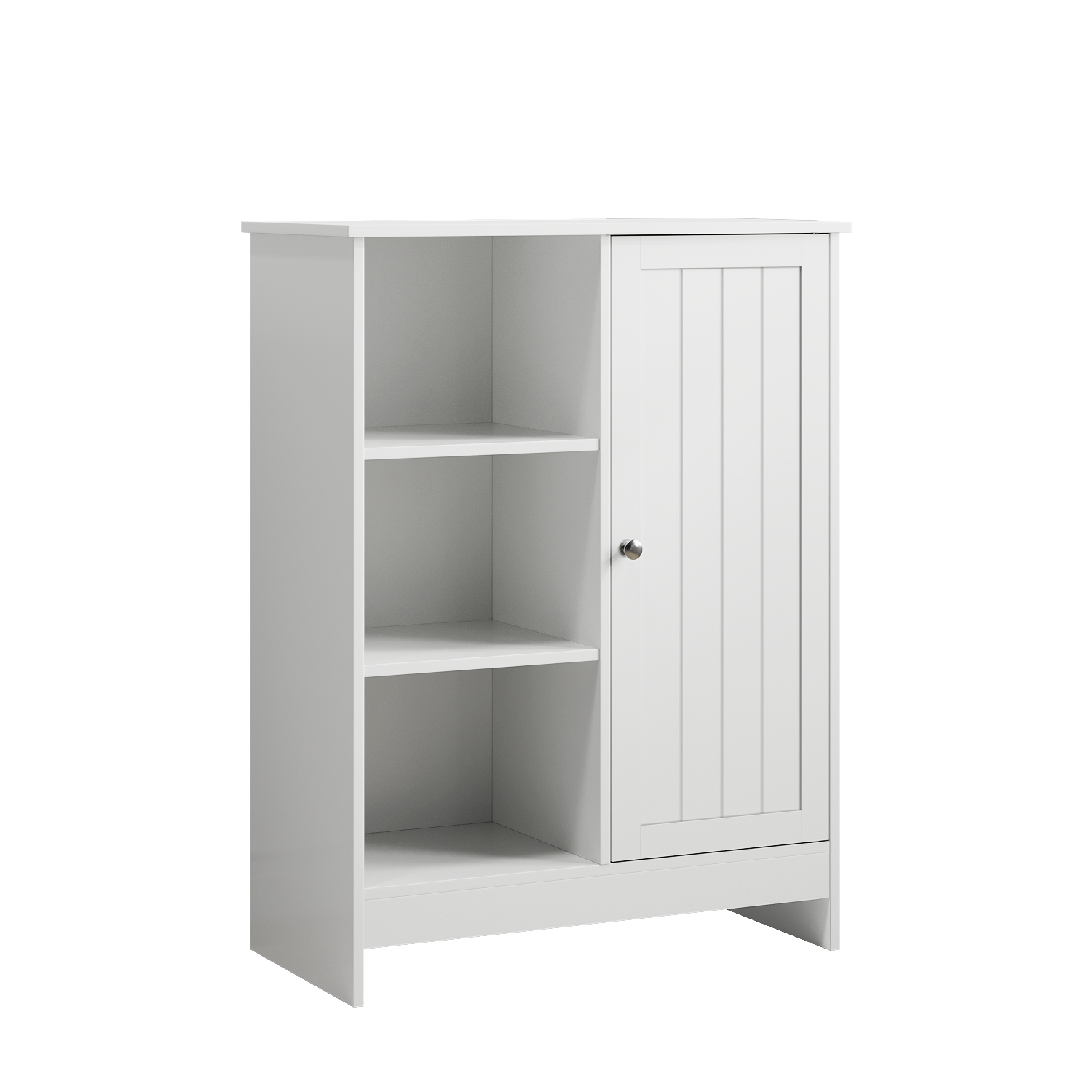 Logidon badkamermeubel wit 60x30x80 cm met 1 deur en 3 vakken