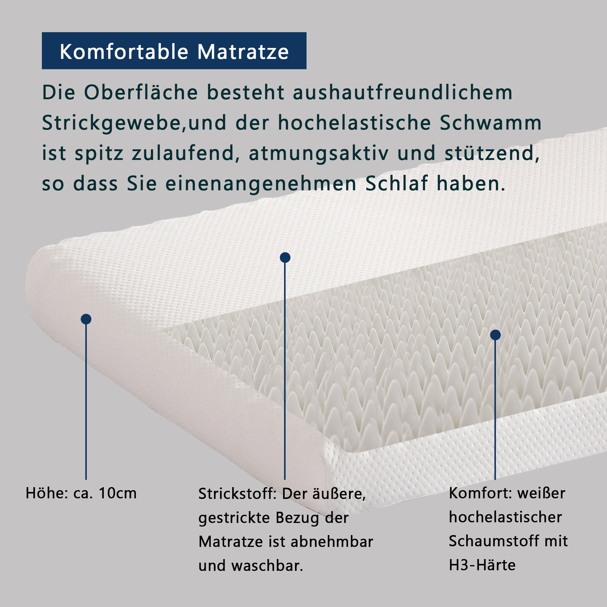Logidon beerbed tweepersoonsbed met matras fluweel beige 140x200cm