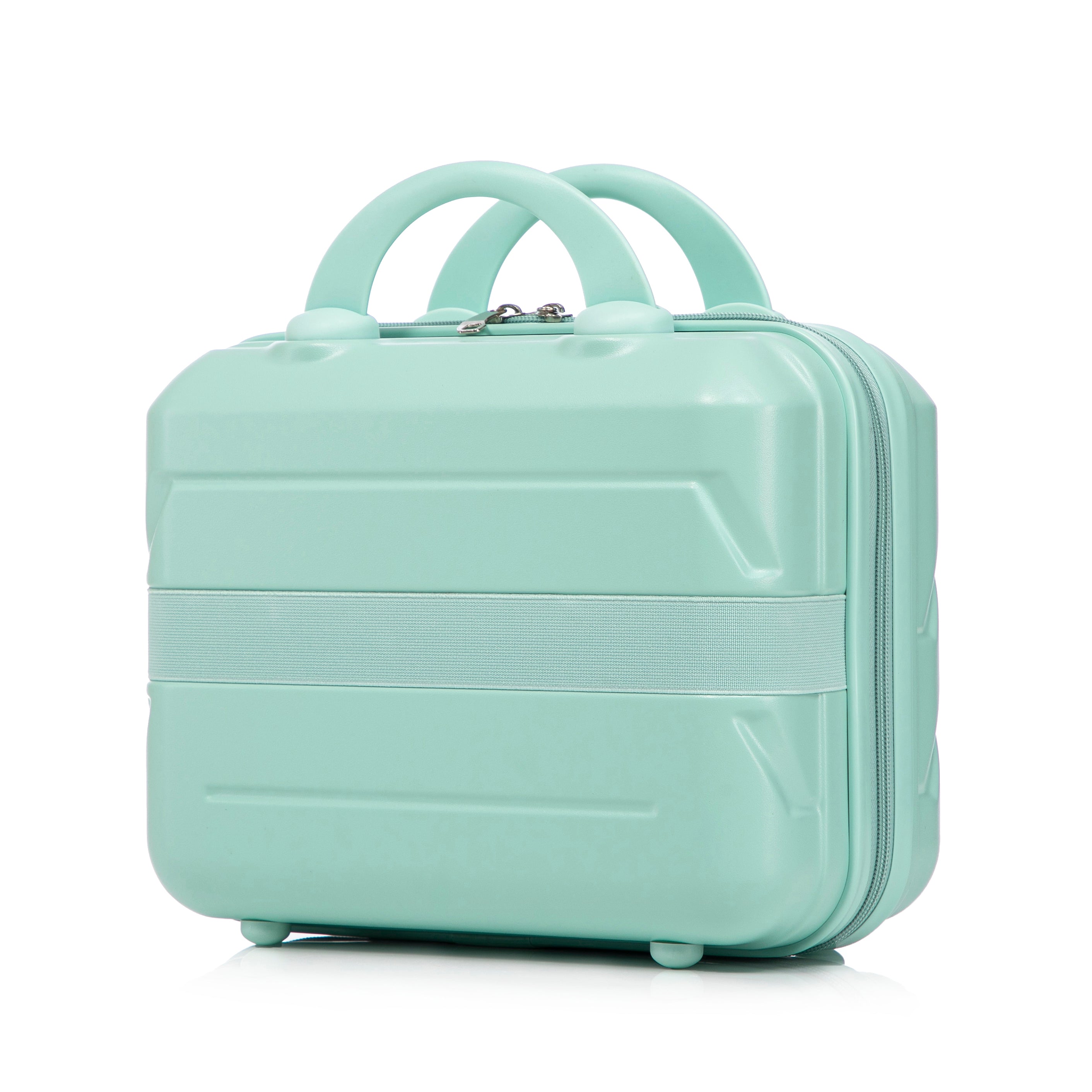Logidon 14 en 19 inch ABS spinner kofferset mintgroen 2-delig