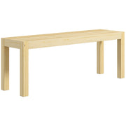 Logidon HOMCOM bank 2 zits naturel 120x33x45 cm