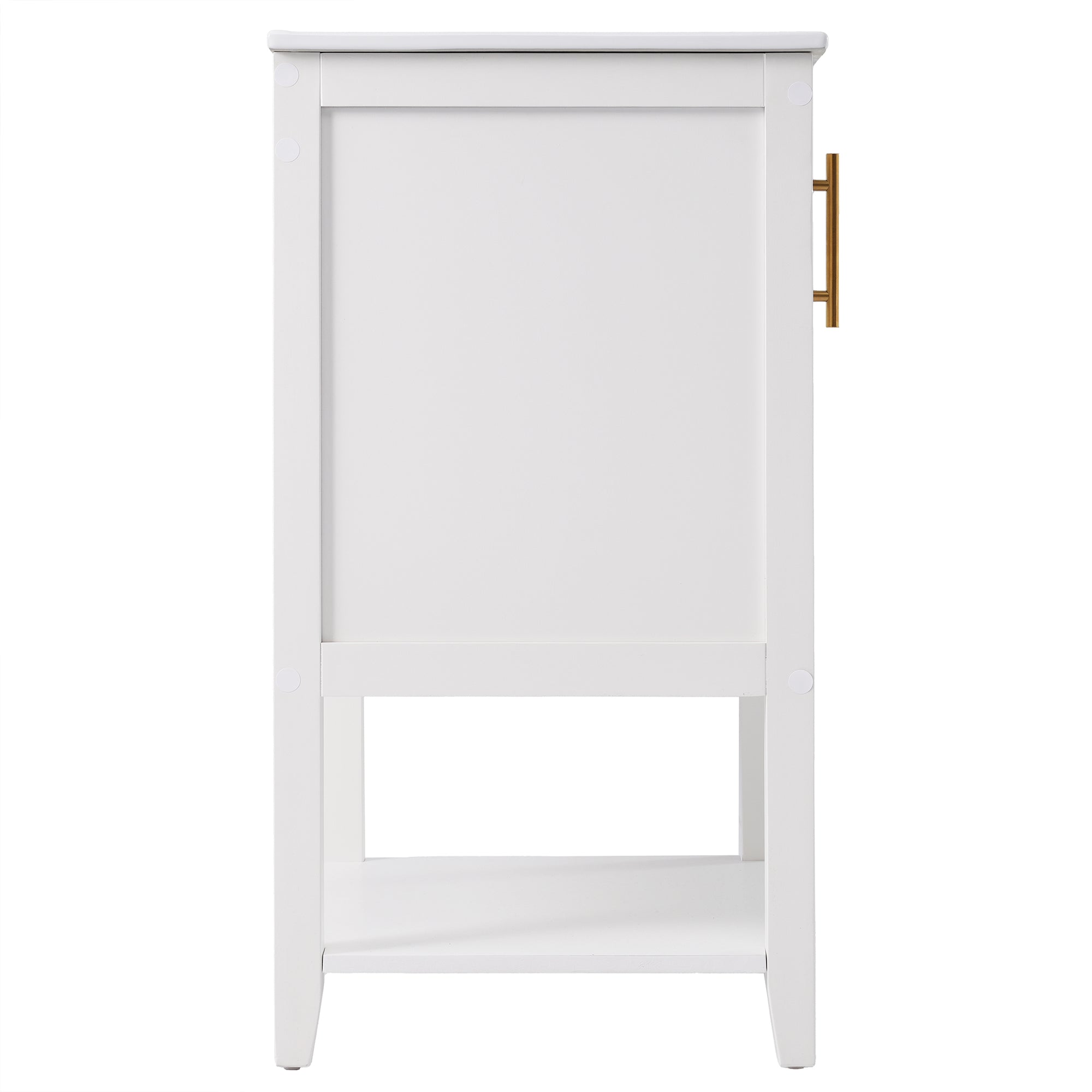 Logidon badkamermeubel 60 cm onderkast keramiek wastafel wit