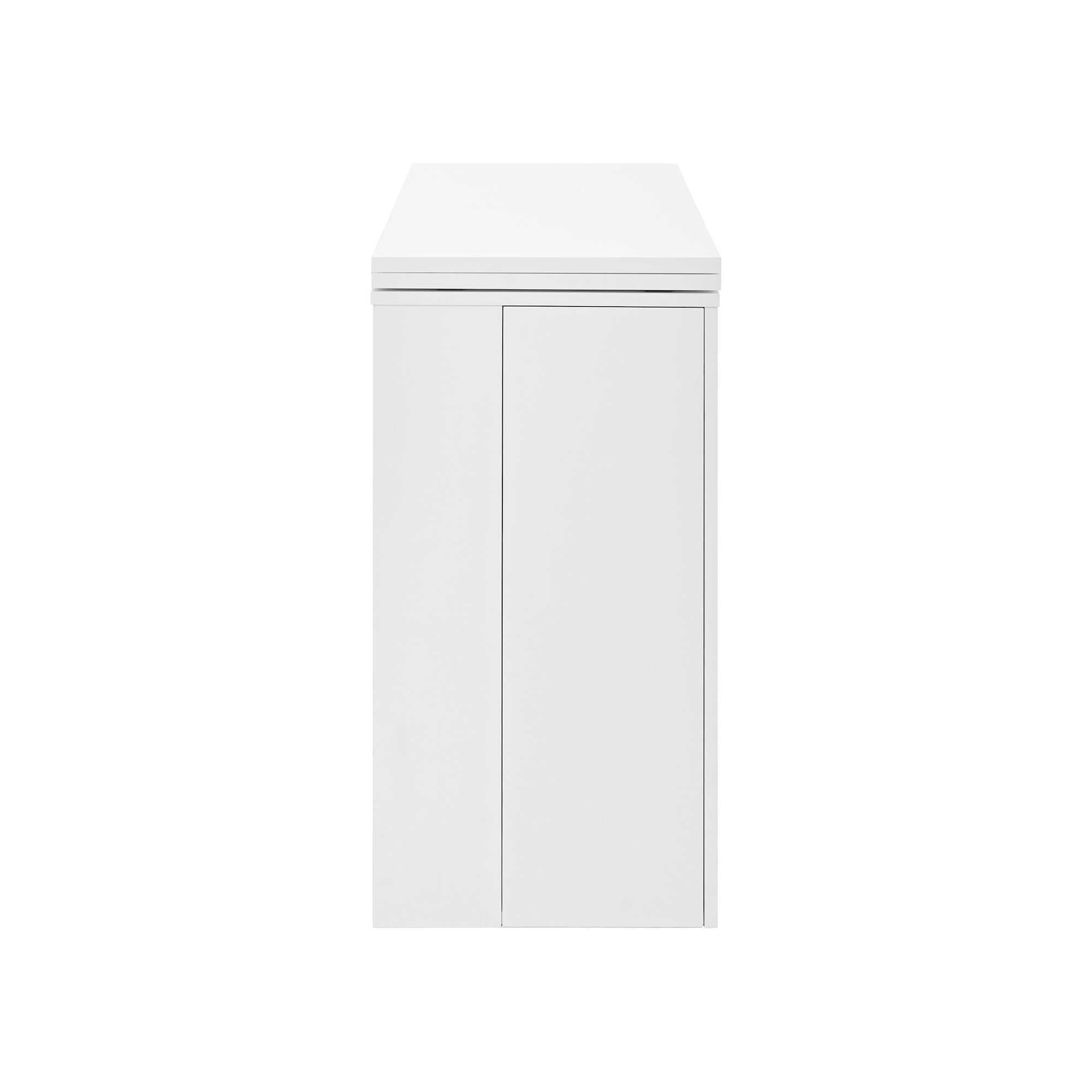 Logidon Moderne Bartafel Wit Uitschuifbaar 360 Graden Draaibaar met Opbergruimte