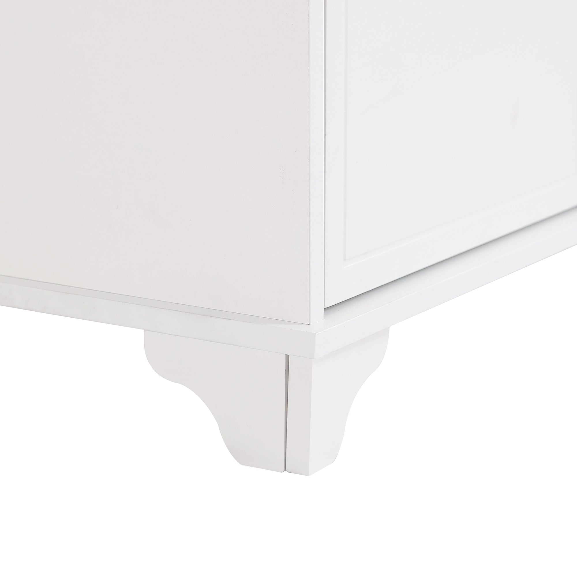 Logidon classic chest of drawers white natural with 3 drawers and 2 doors