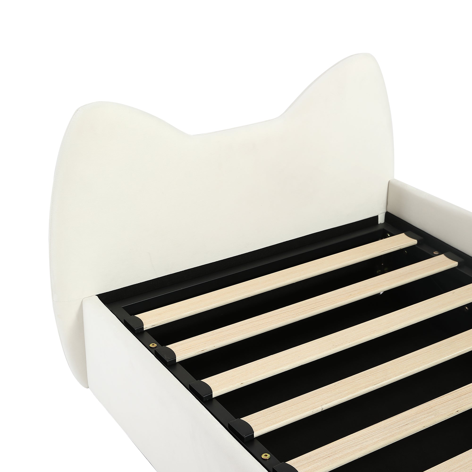 Logidon gestoffeerd bed 90x200 beige cat design hydraulische opbergruimte
