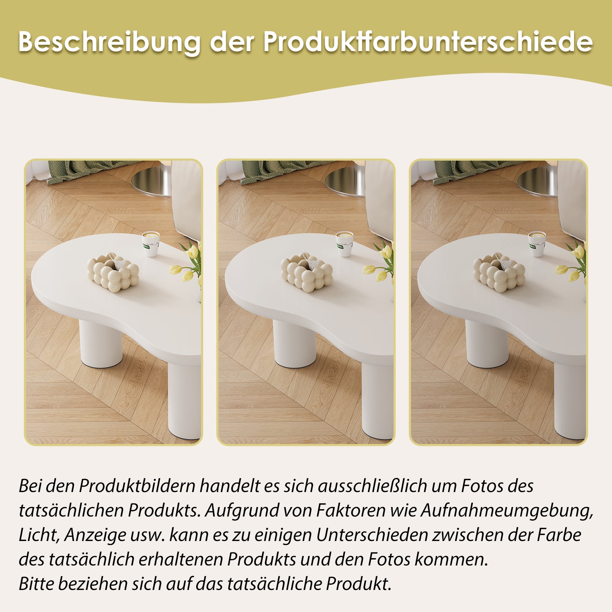Logidon Wolkvorm salontafel wit MDF blad 107x66 cm