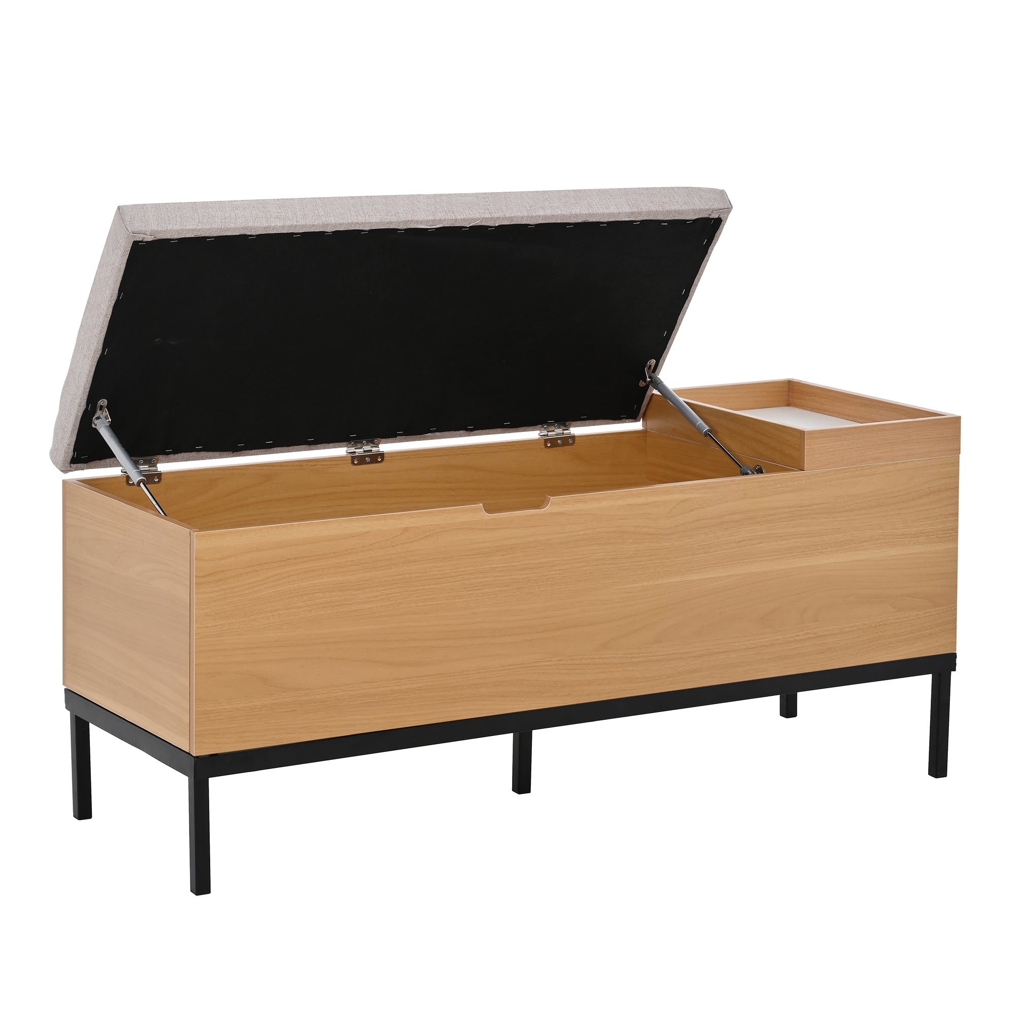 Logidon schoenenbank opbergbank naturel 115 x 40 x 49,5 cm