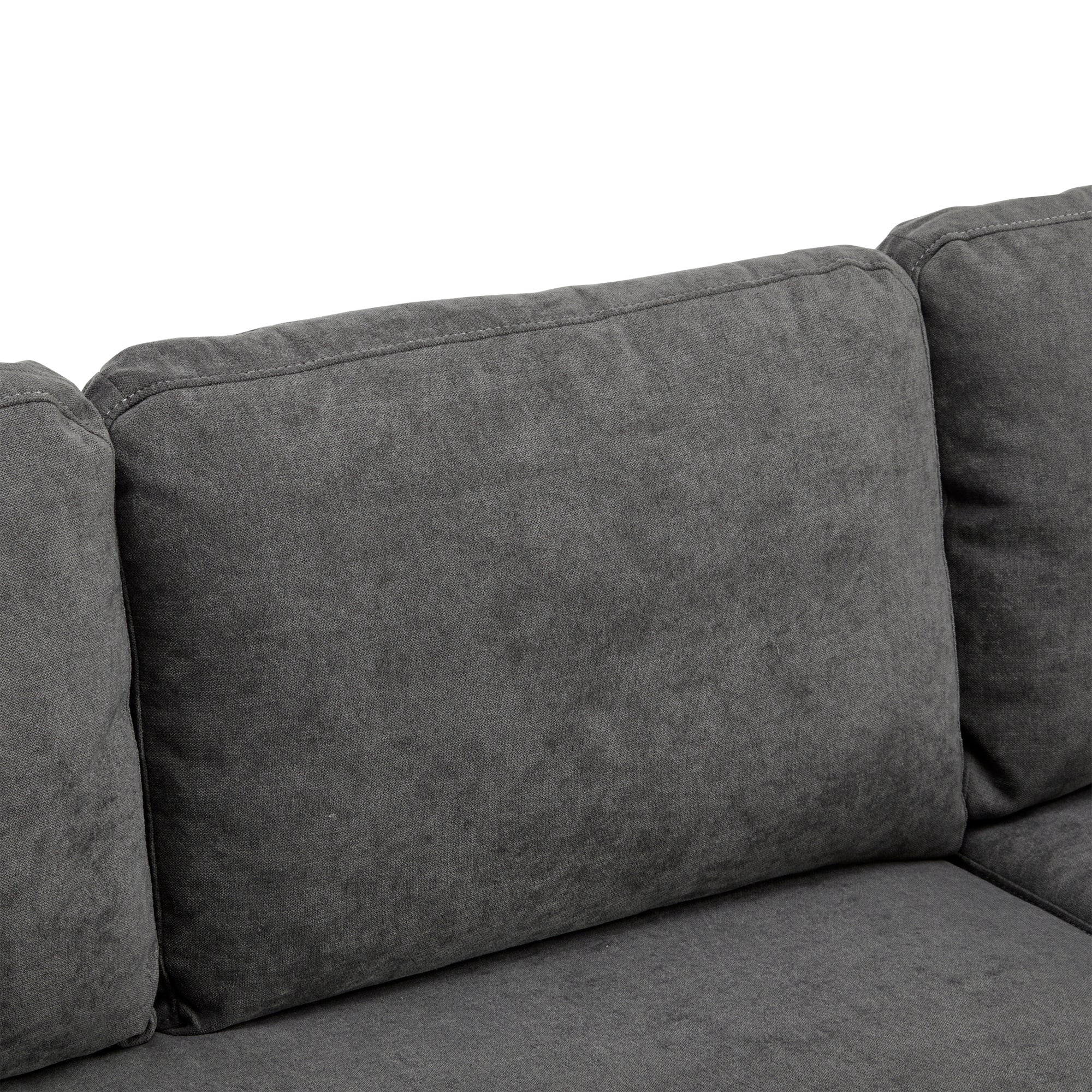 Logidon Corner Sofa Gray Extendable Bed With Bed Box Shelf 214x131