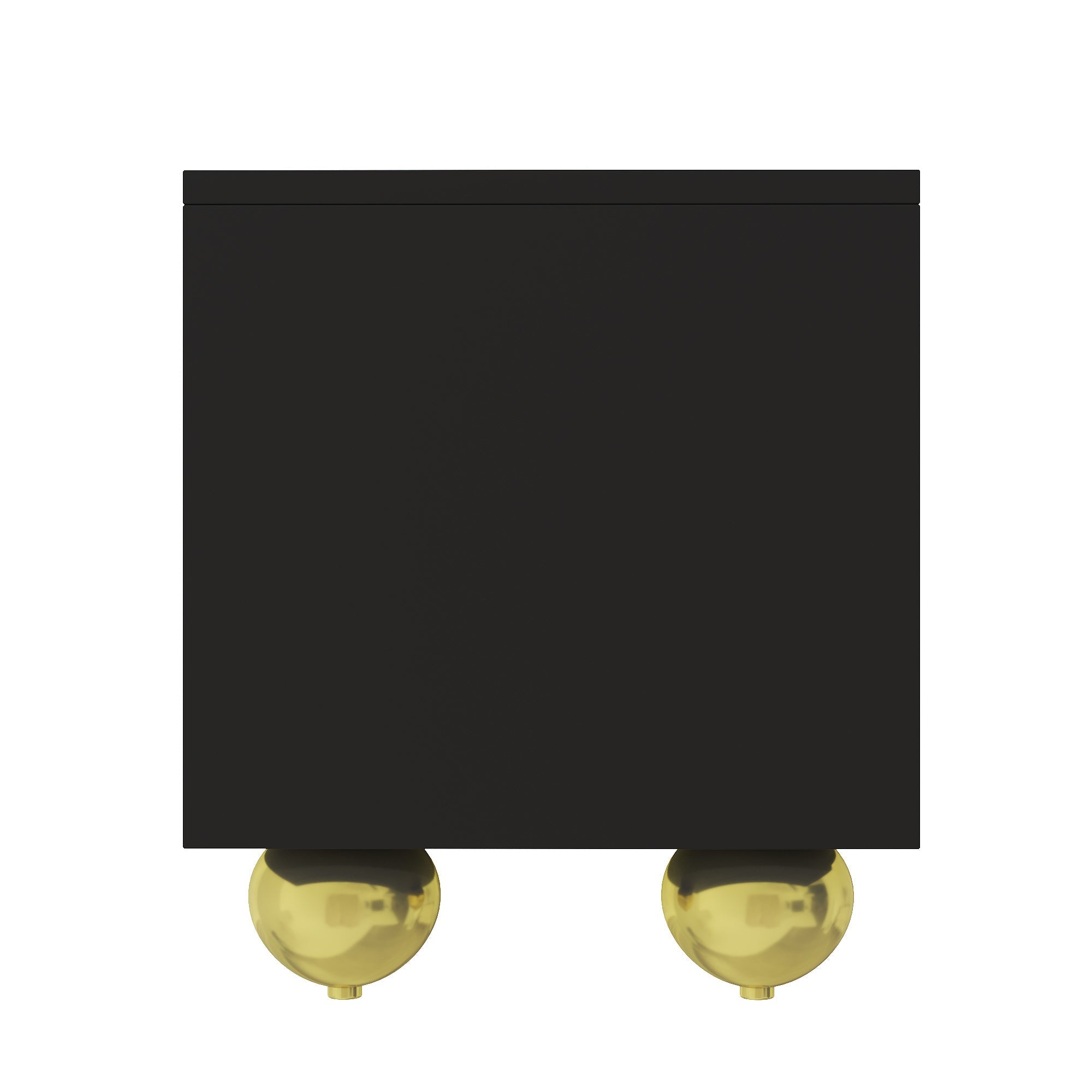 Logidon TV-meubel zwart met gouden accenten en push-to-open 170 cm