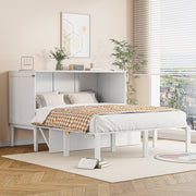 Logidon Murphy Bed 140x200 cm Verticaal Opklapbed met lattenbodem Wit
