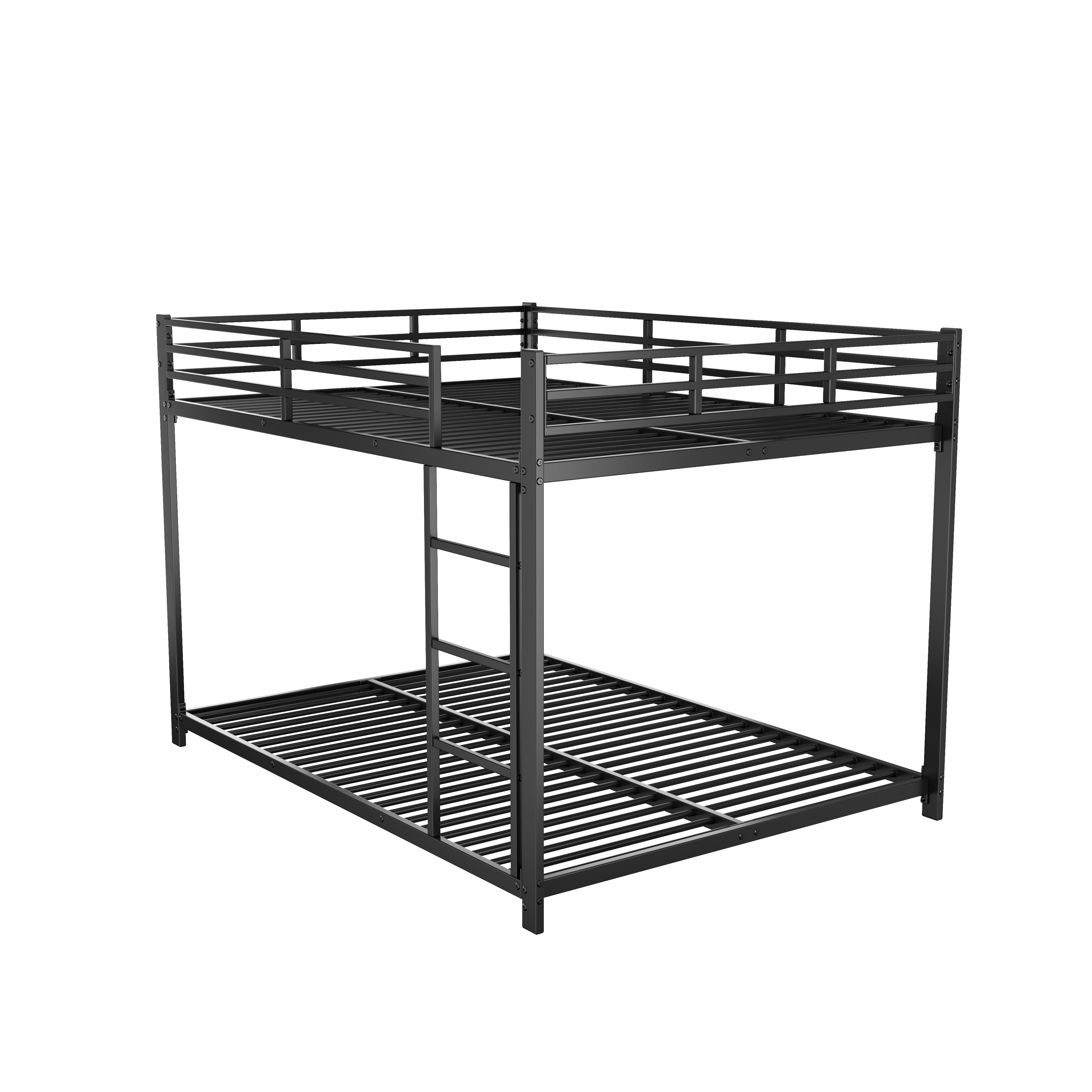 Logidon stapelbed metaal zwart 140x200 klassieke vorm