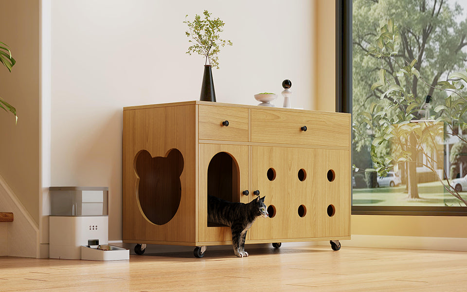 Logidon kattenbakkast 100 x 45 x 66 cm zandafvoerplaat