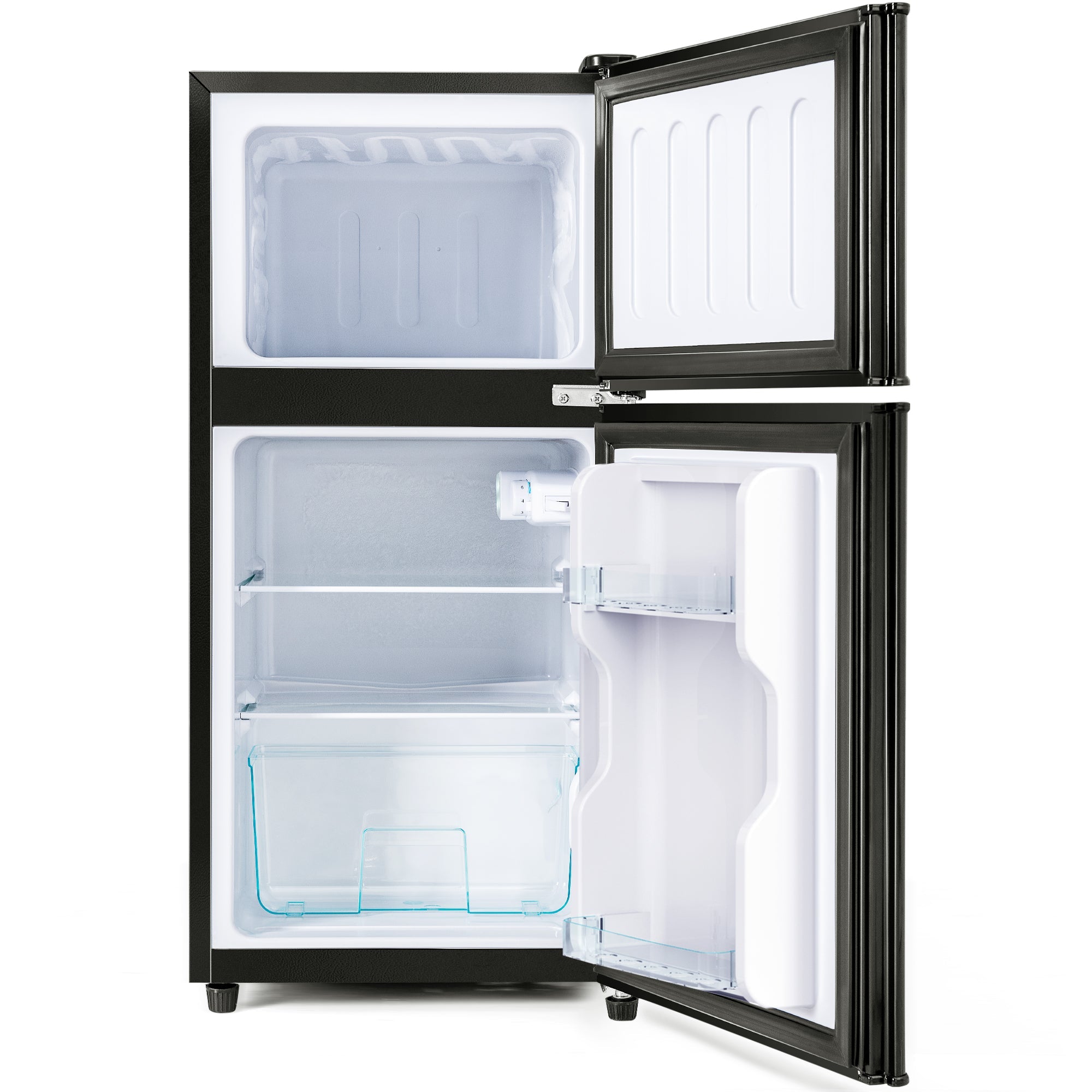 Logidon koel-vriescombinatie dubbele deur 86,8 cm hoog premium zwart
