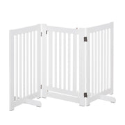 Logidon hek wit MDF 155 x 76 cm verstelbaar opvouwbaar