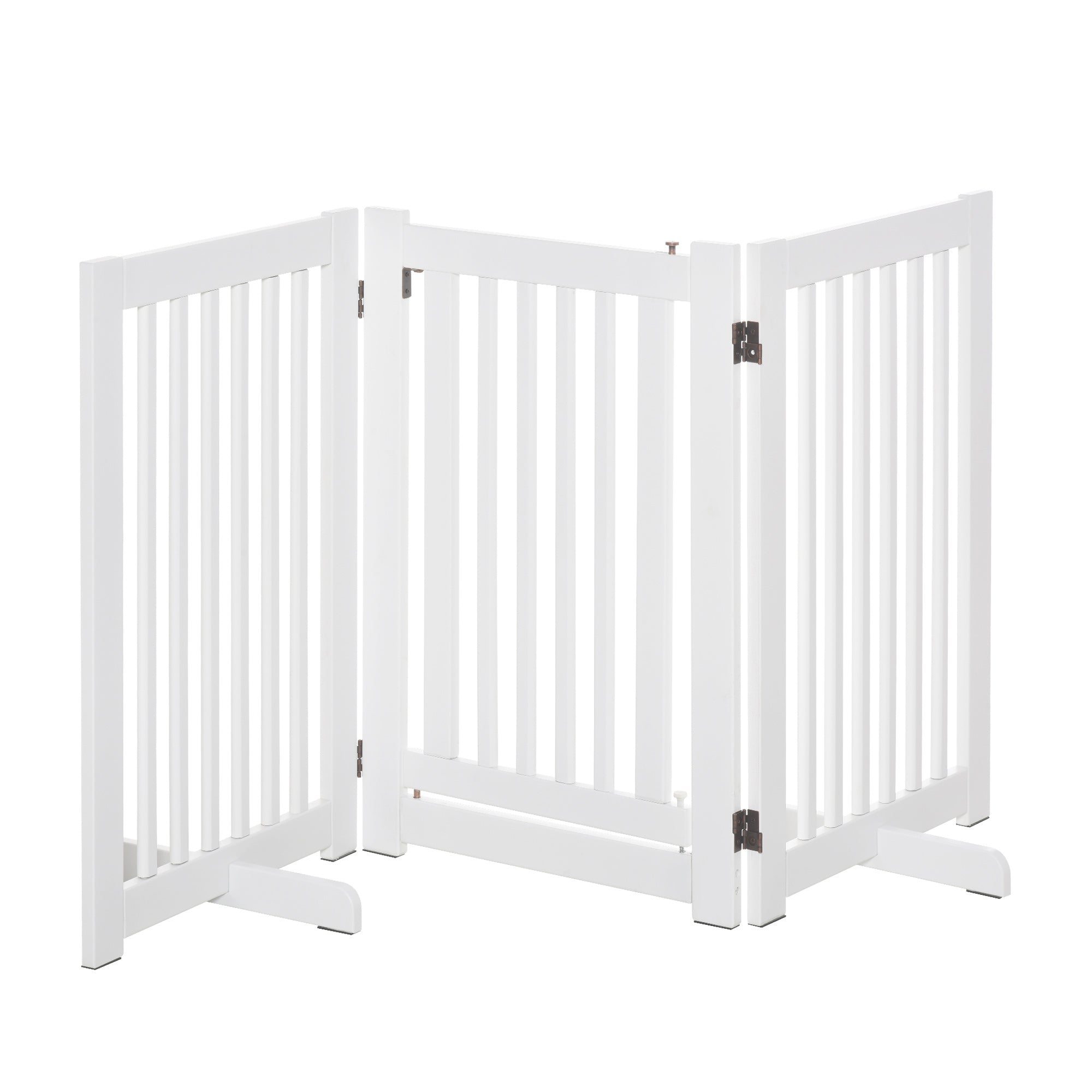 Logidon hek wit MDF 155 x 76 cm verstelbaar opvouwbaar
