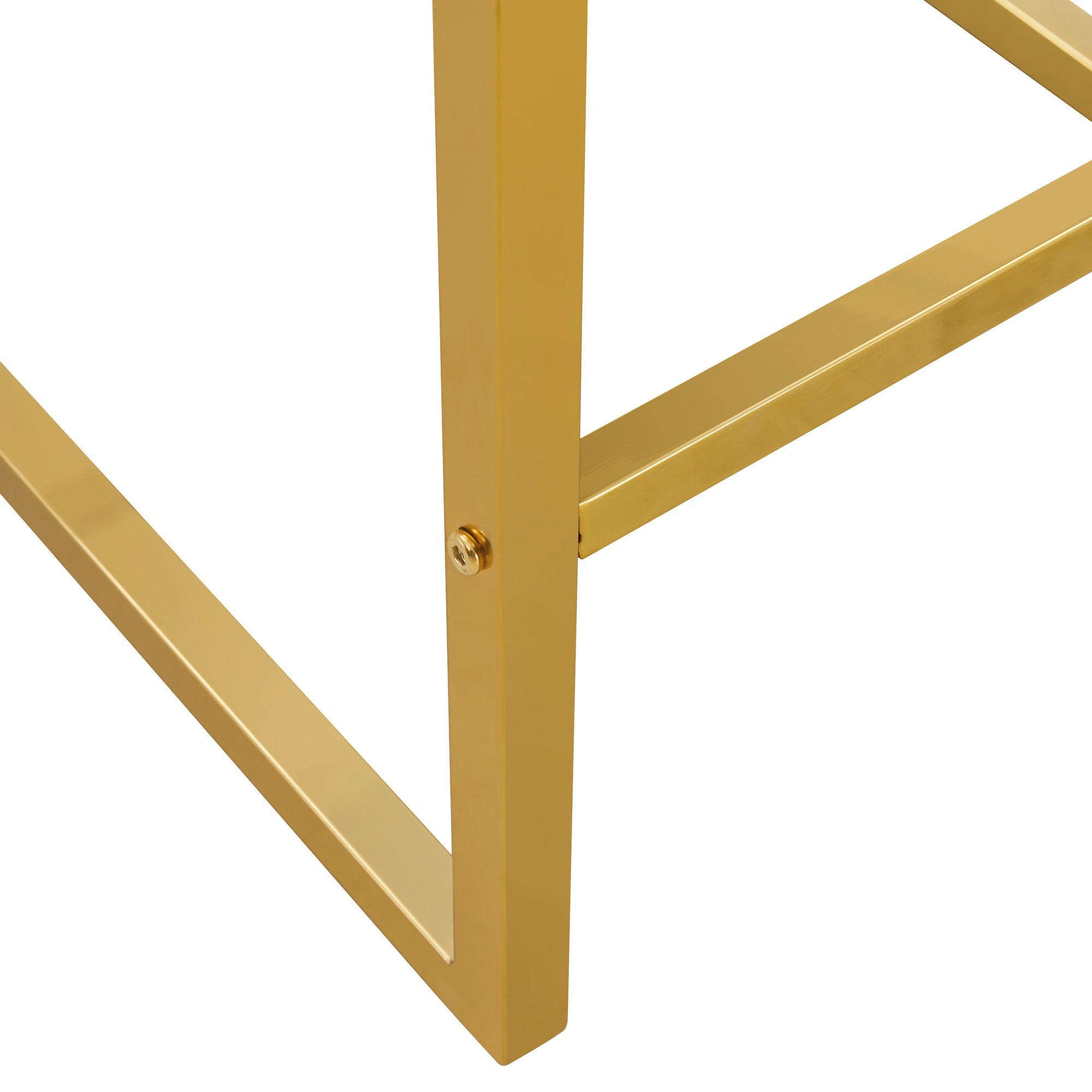 Logidon Barkruk Set 2 Zwart Kunstleer Gouden Poten Nordic