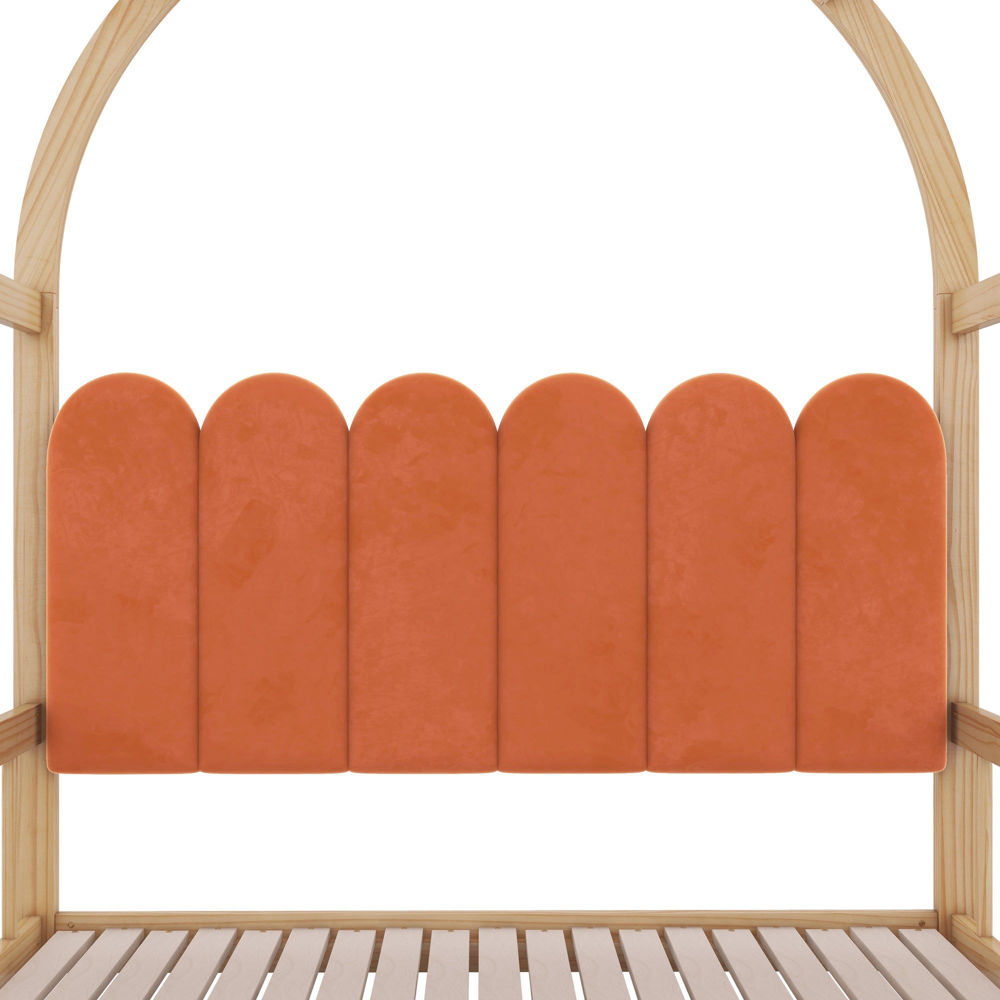 Logidon uitbreidbaar gebogen dakbed 140x200 140x100 natuurlijk oranje