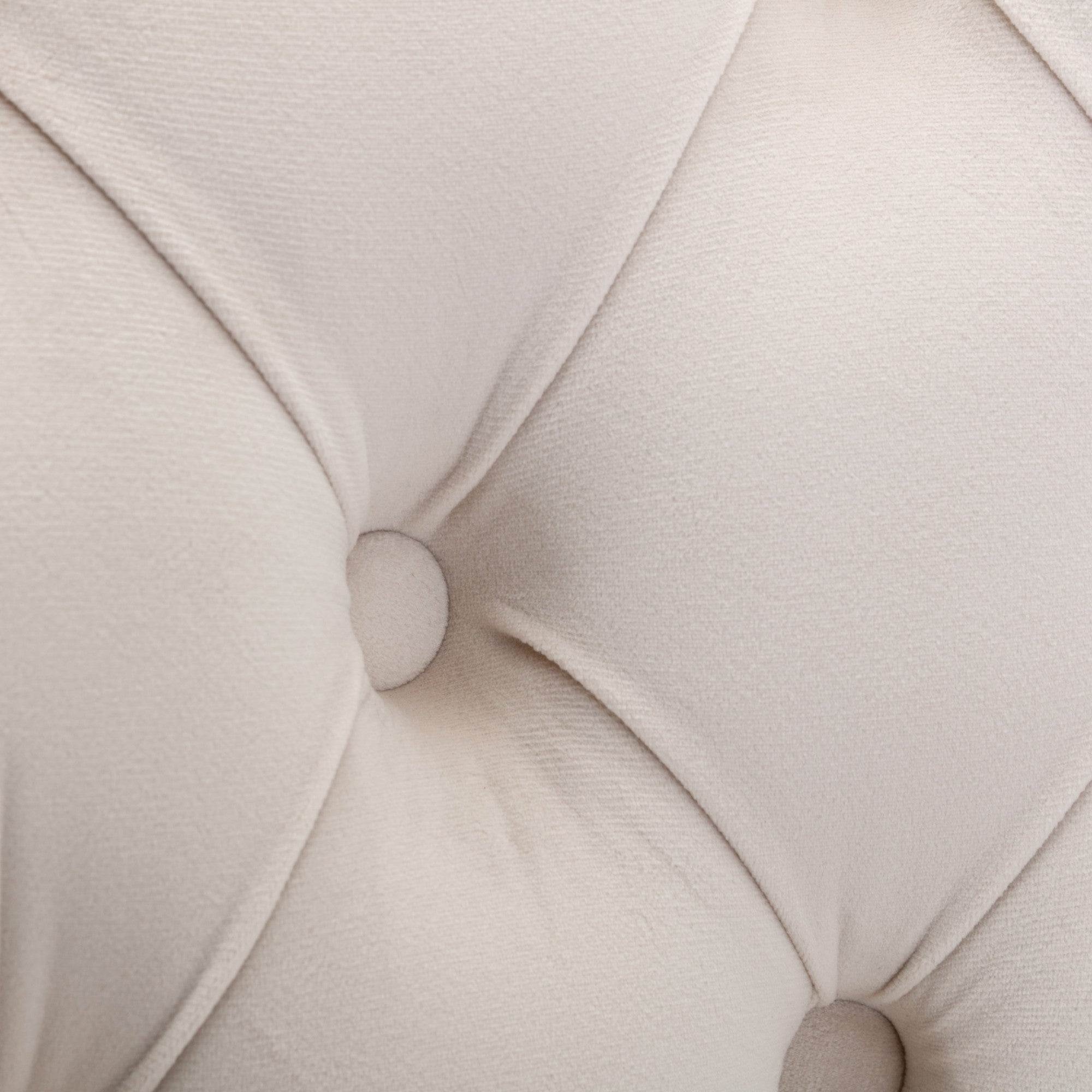 Logidon Nikki Collection beige fluwelen eetkamerstoelenset 2 met chromen poten