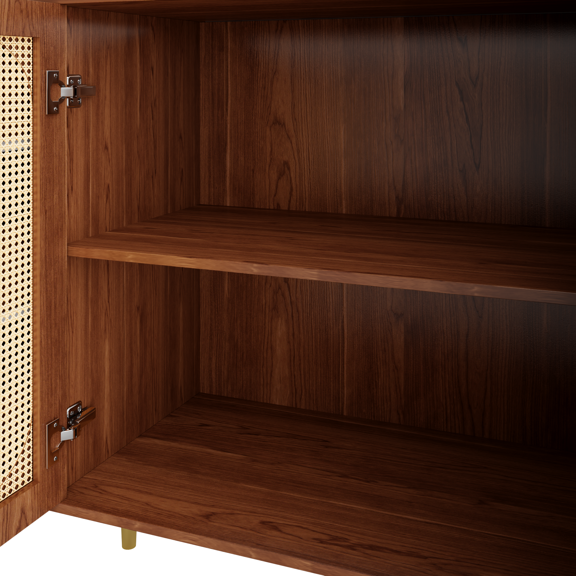 Logidon Rotan Dressoir Bruin 160x40x90 cm met Lade