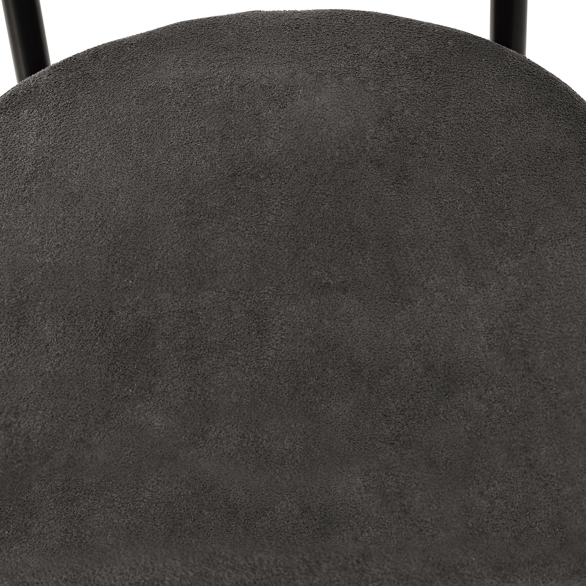 Logidon 6 Dining Chairs Modern Dark Gray Velvet Comfortable Ring Seats