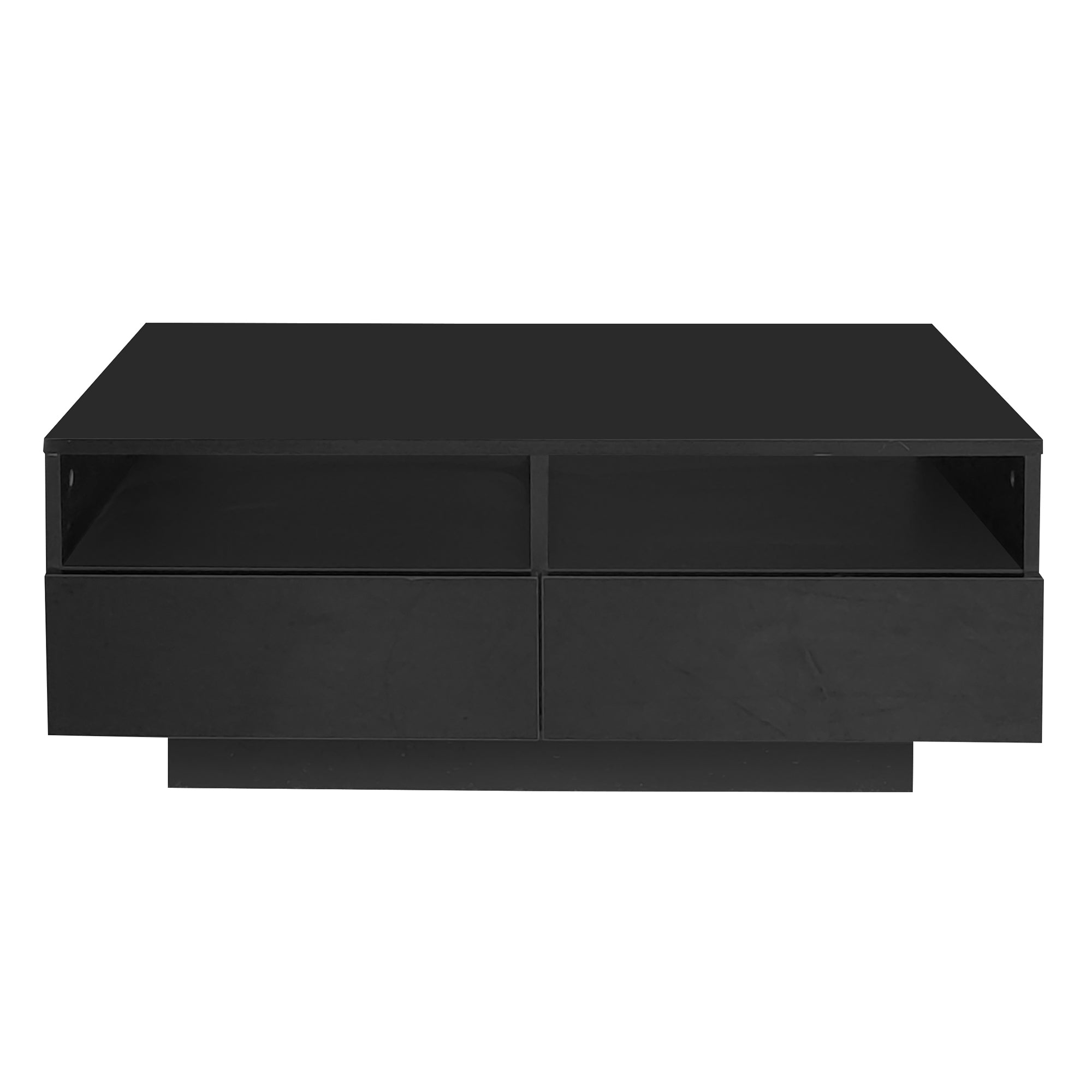 Logidon LED high gloss coffee table with 4 drawers and 16 colors LED USB