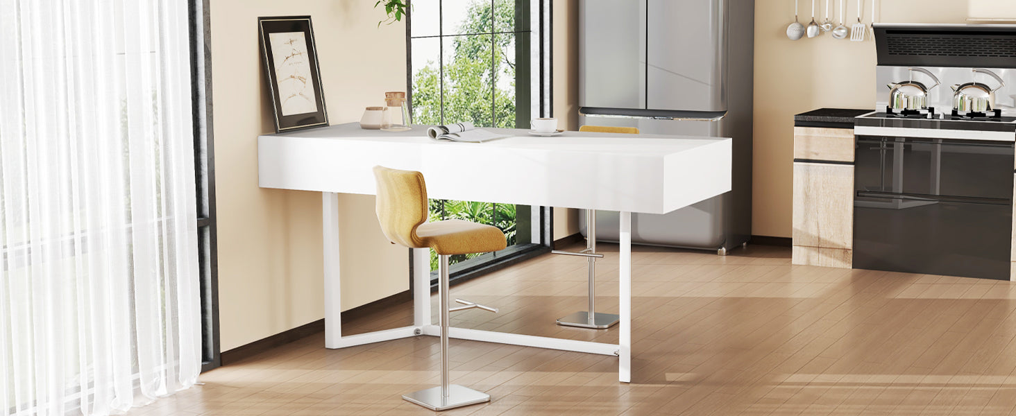 Logidon Opvouwbaar Bureau 120x55 Wit Met Stopcontacten