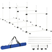 Logidon Agility Hordenset Hondentraining - 4 Horden Kunststof Wit