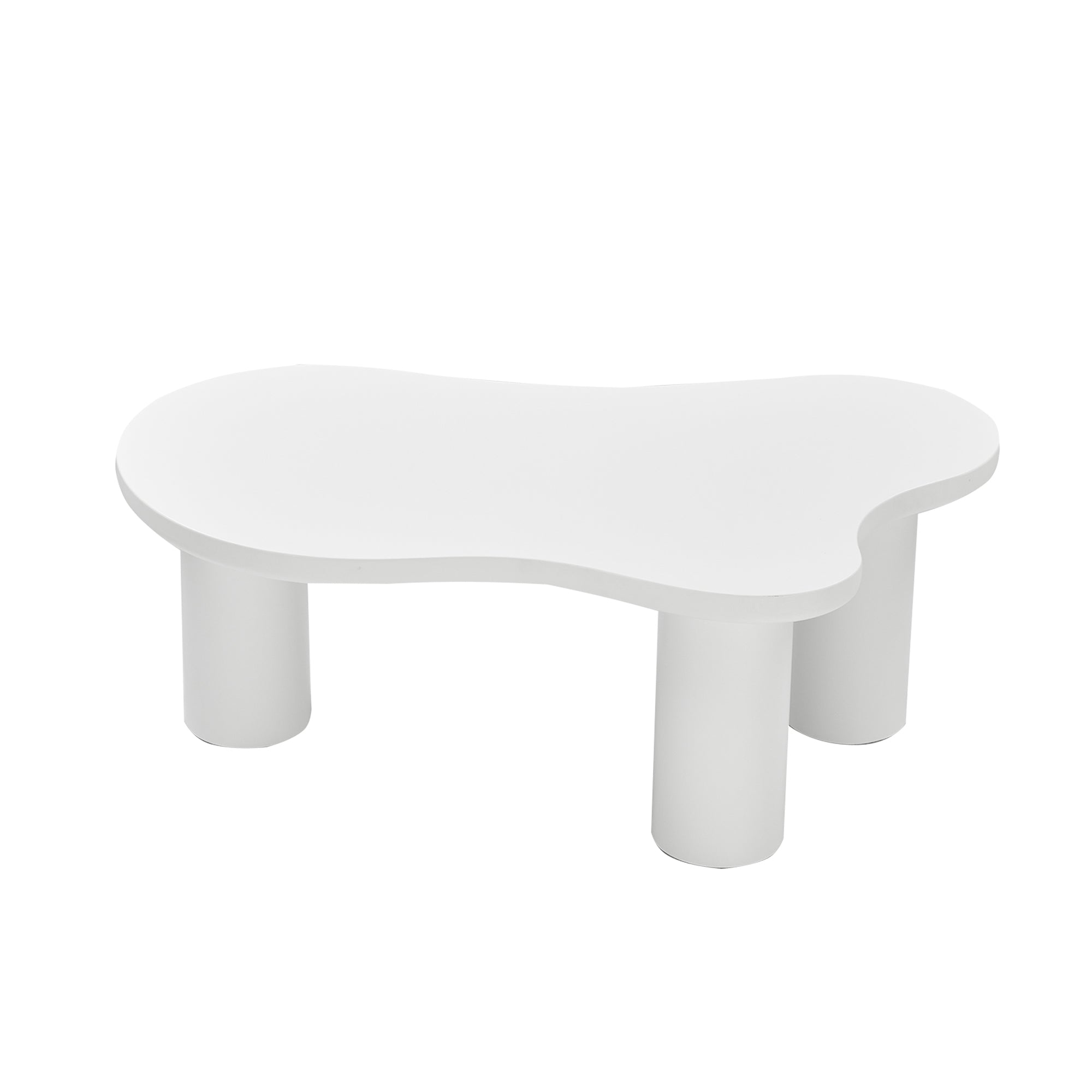Logidon Wolkvorm salontafel wit MDF blad 107x66 cm