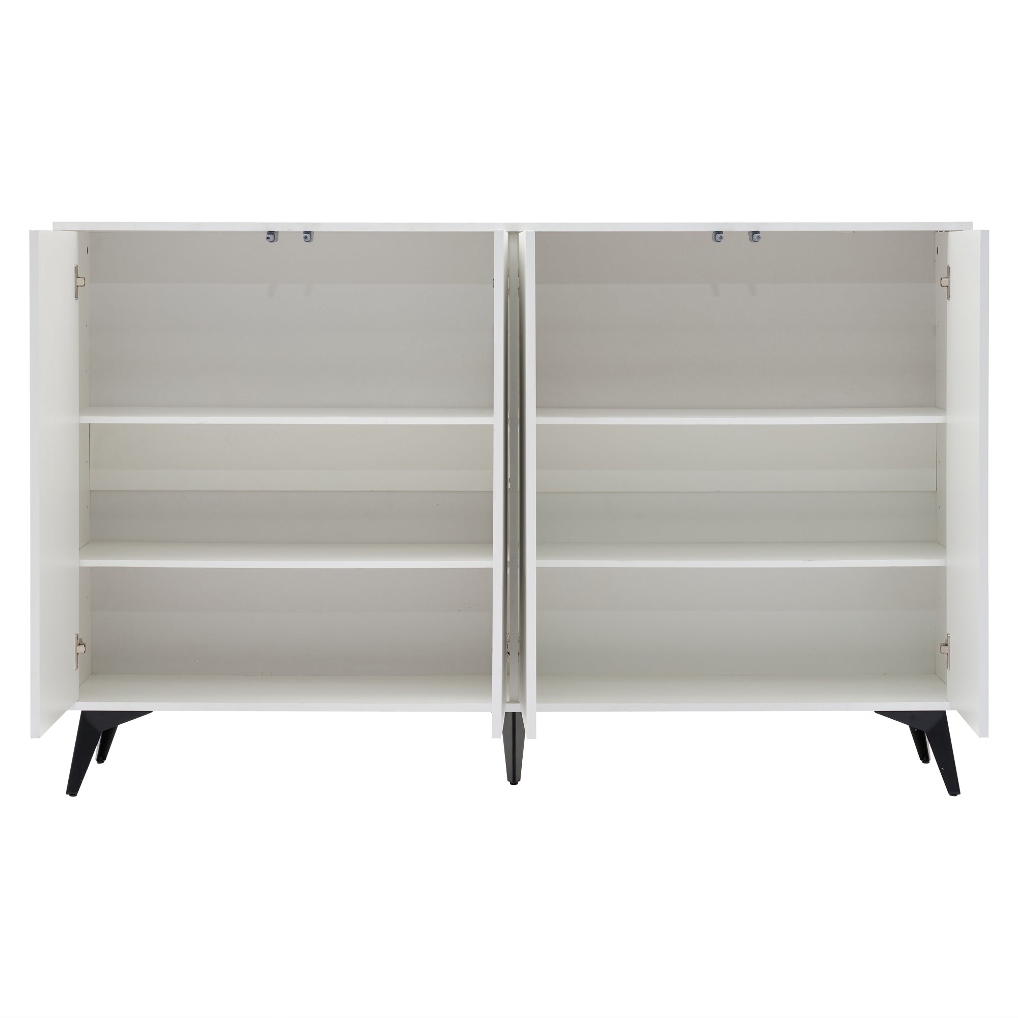 Logidon Wit Dressoir, 160 cm breed, verstelbare planken