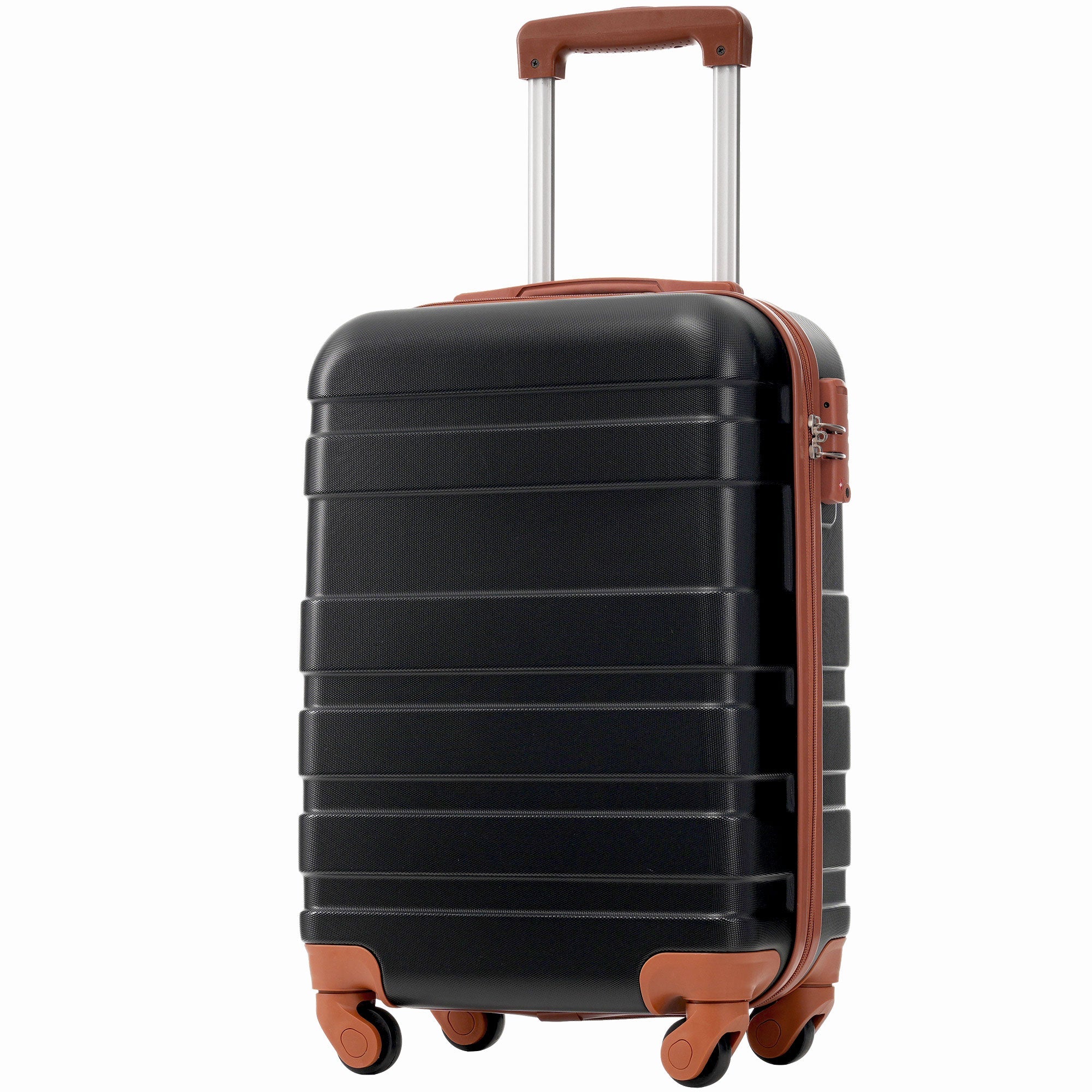 Logidon Hardshell Koffer 20 Inch Handbagage 4 Wielen Zwart