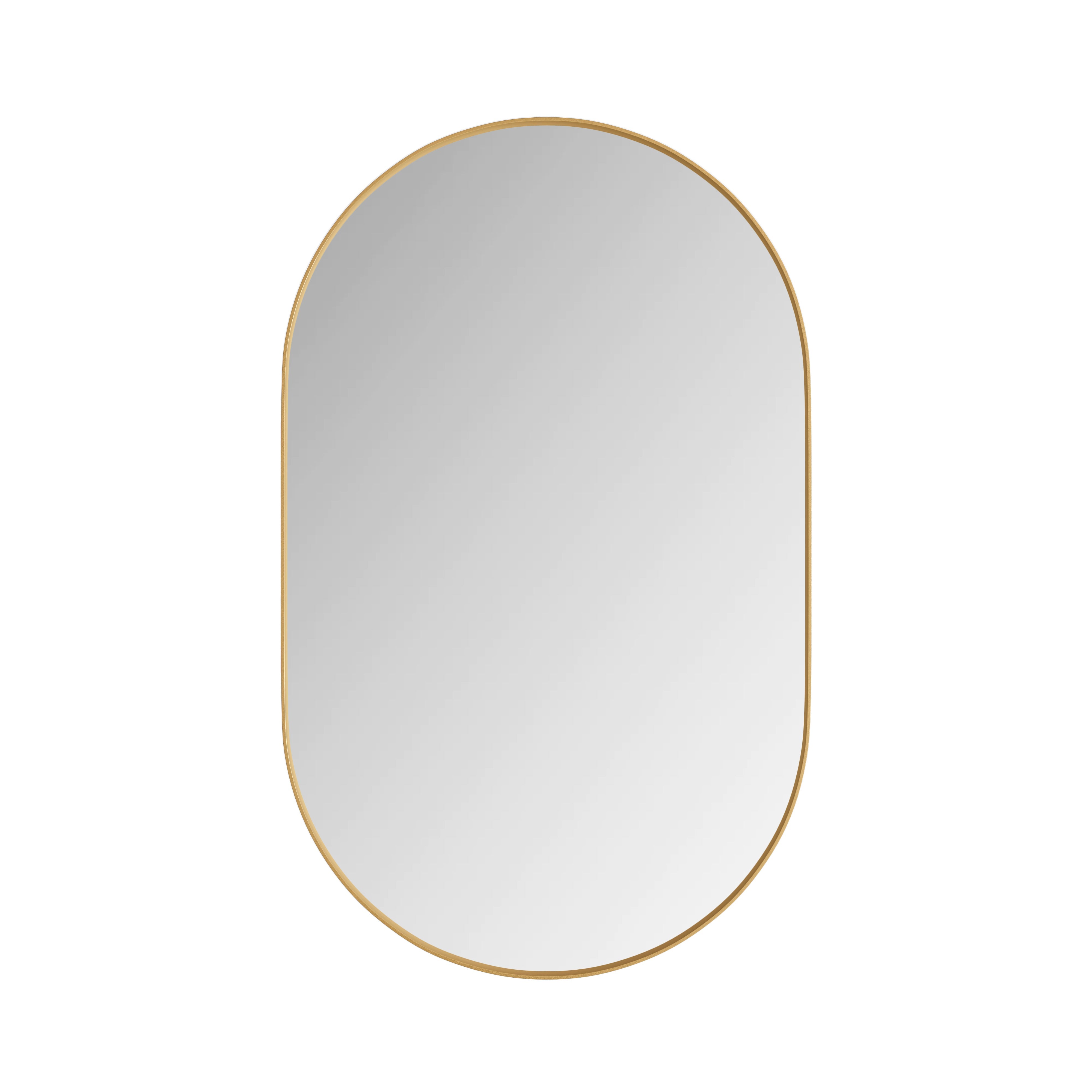Logidon ovale spiegelkast goud inbouw 85 x 51,5 cm