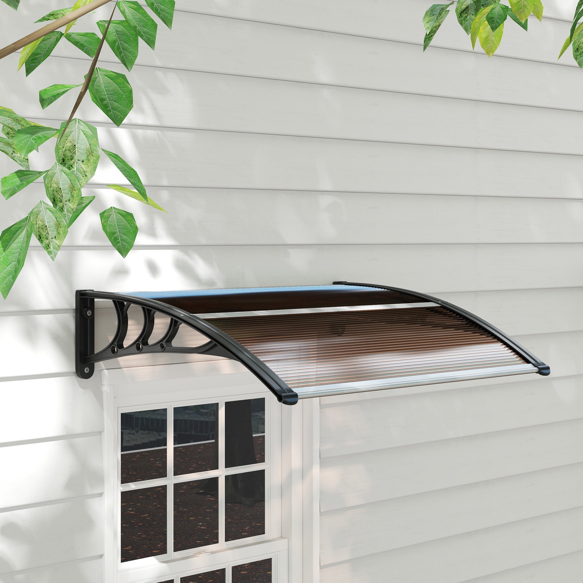 Logidon Luifel Bruin 75x100 Cm Polycarbonaat Weerbestendig