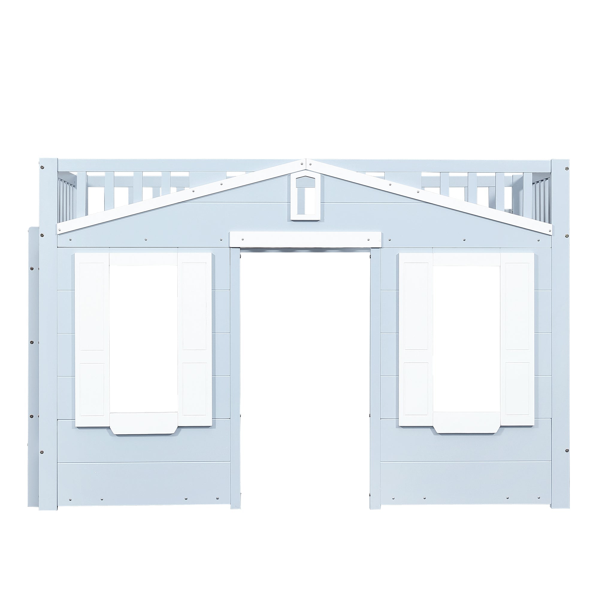 Logidon hoogslaper blauw 90x200 kinderbed met ruimte onder het bed
