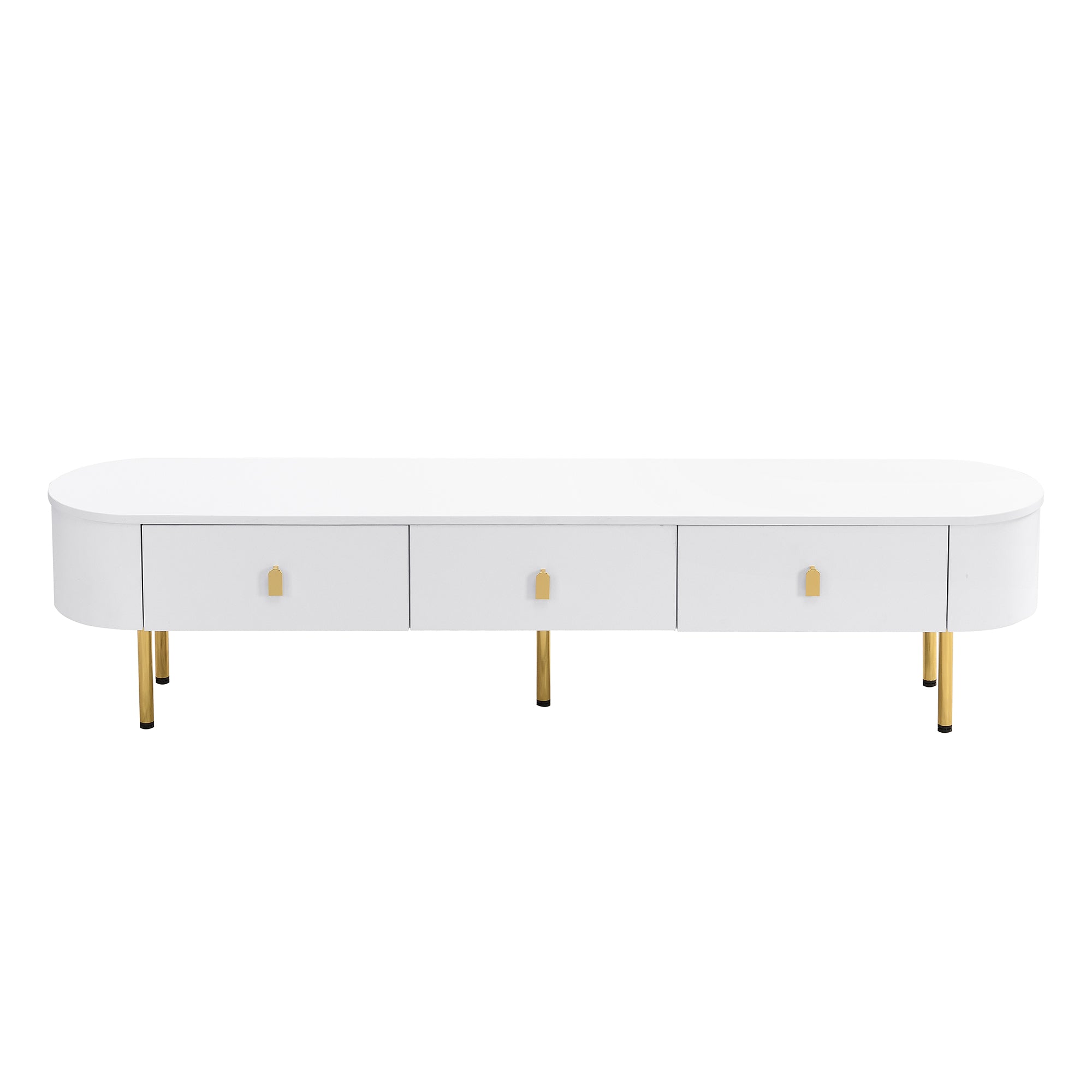 Logidon luxe tv-meubelset wit met lades en salontafel