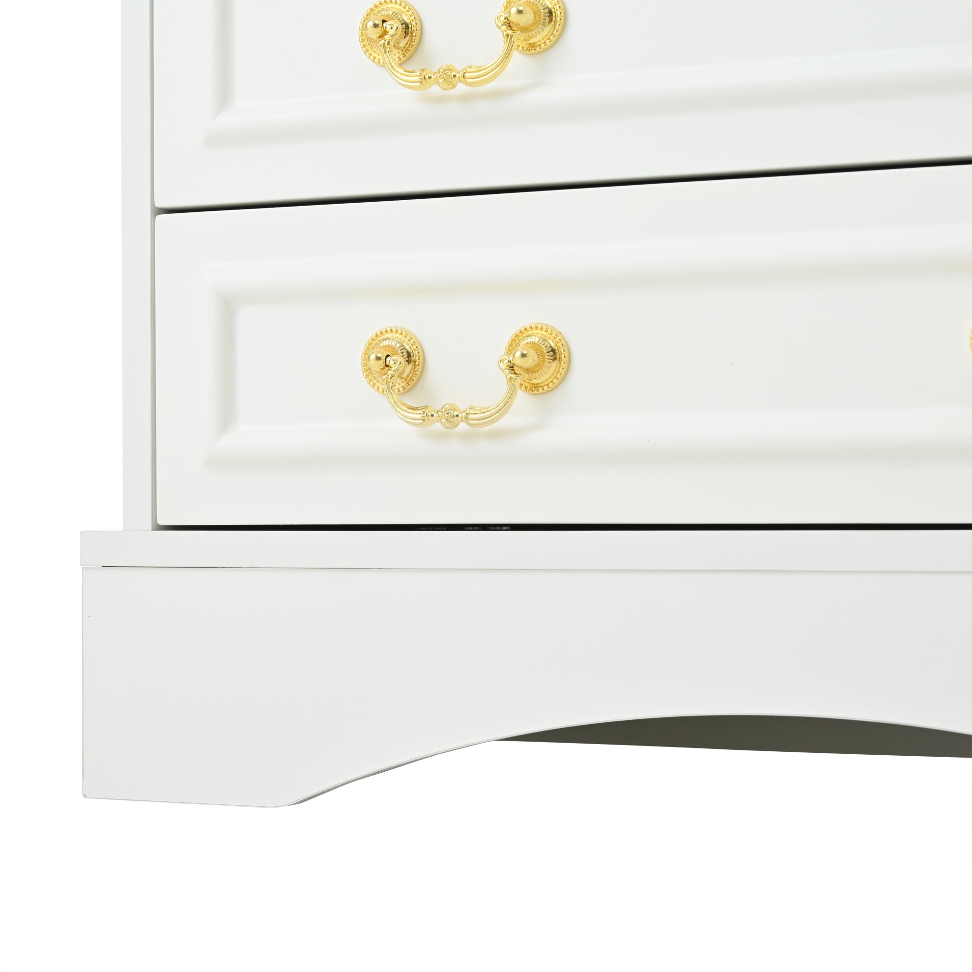 Logidon Dressoir 120x40x70 met LED-licht en halfopen opbergruimte Wit