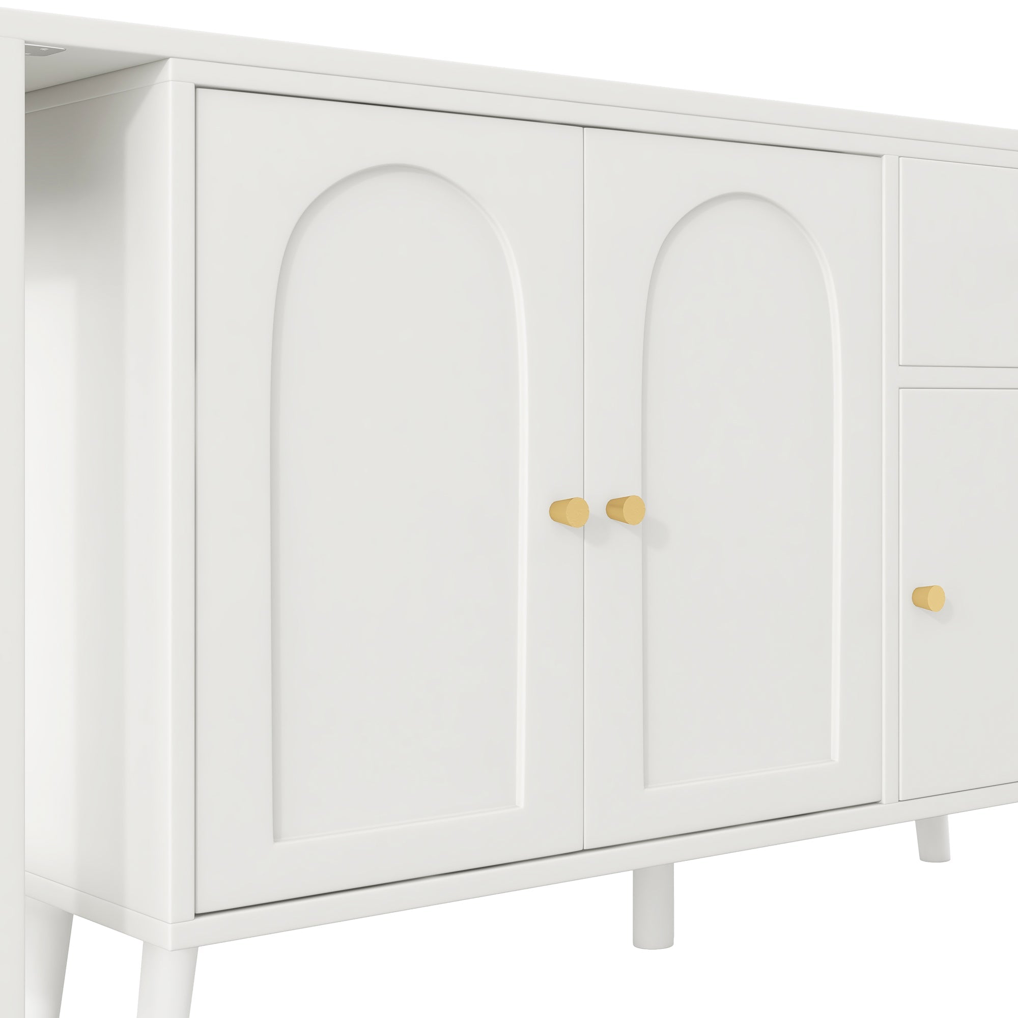 Logidon 2 in 1 bureaudressoir wit 120x40x74,5 cm 360 graden