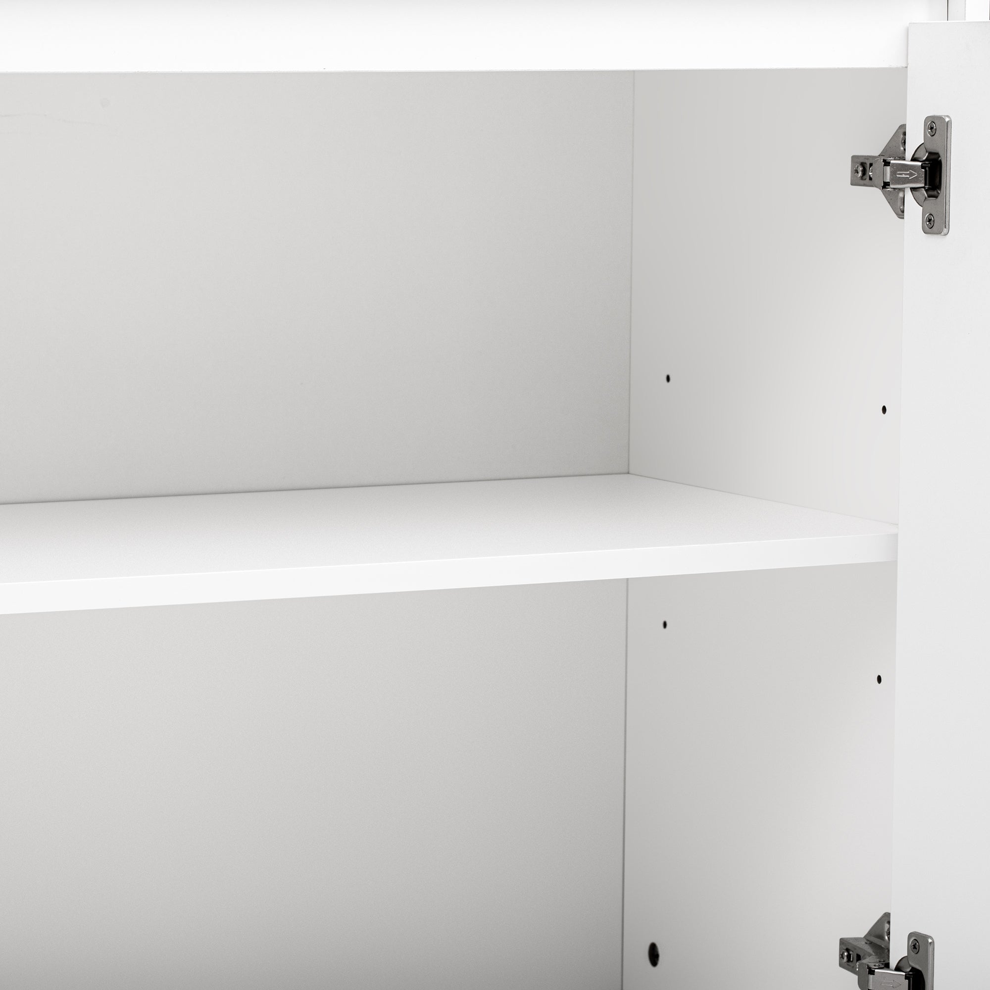 Logidon Dressoir Modern Wit 3-deurs Greeploos 140 cm