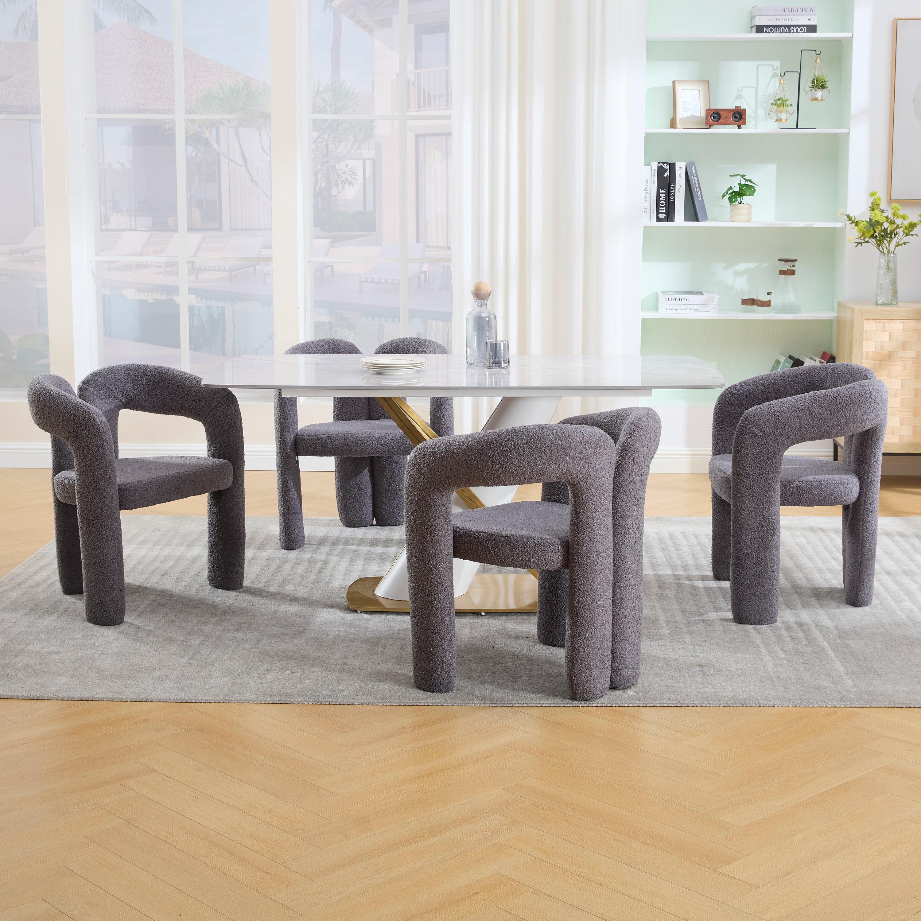 Logidon Premium Teddystoel met Ergonomische Rugleuning