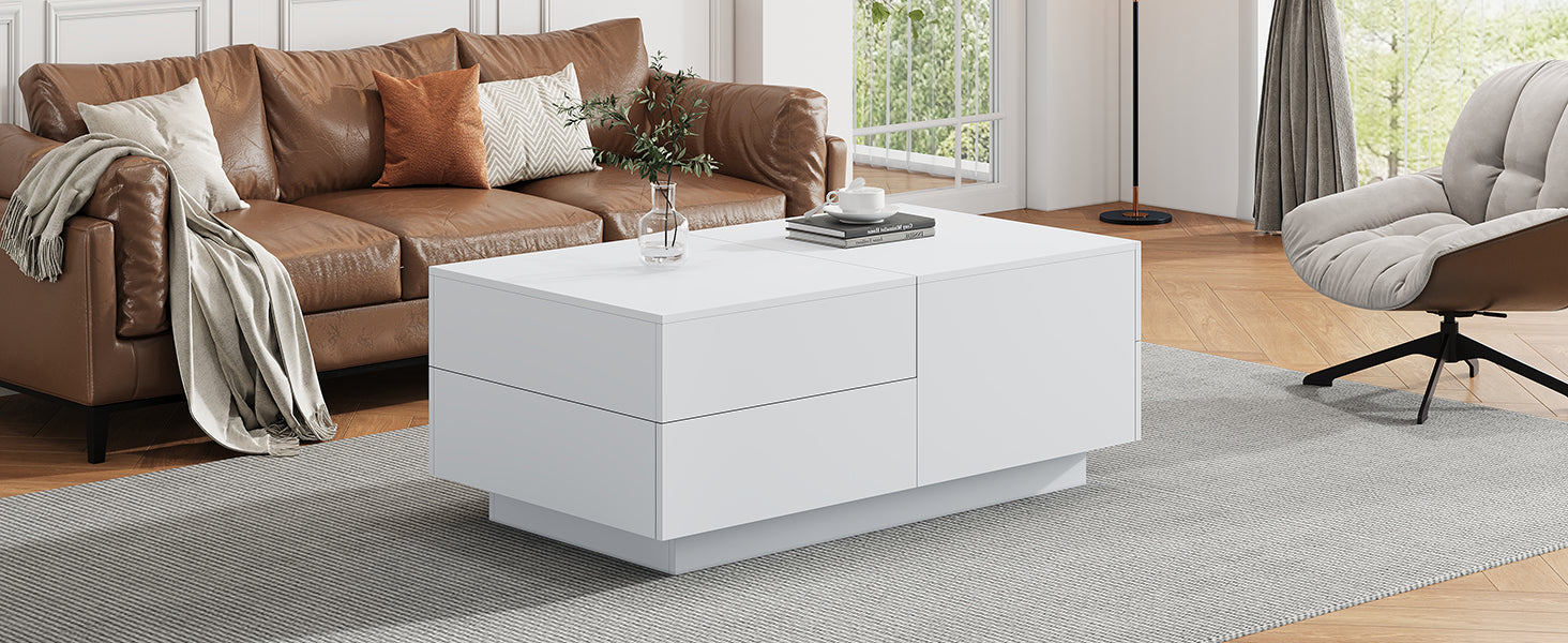 Logidon moderne salontafel met schuiflades 90x55x45