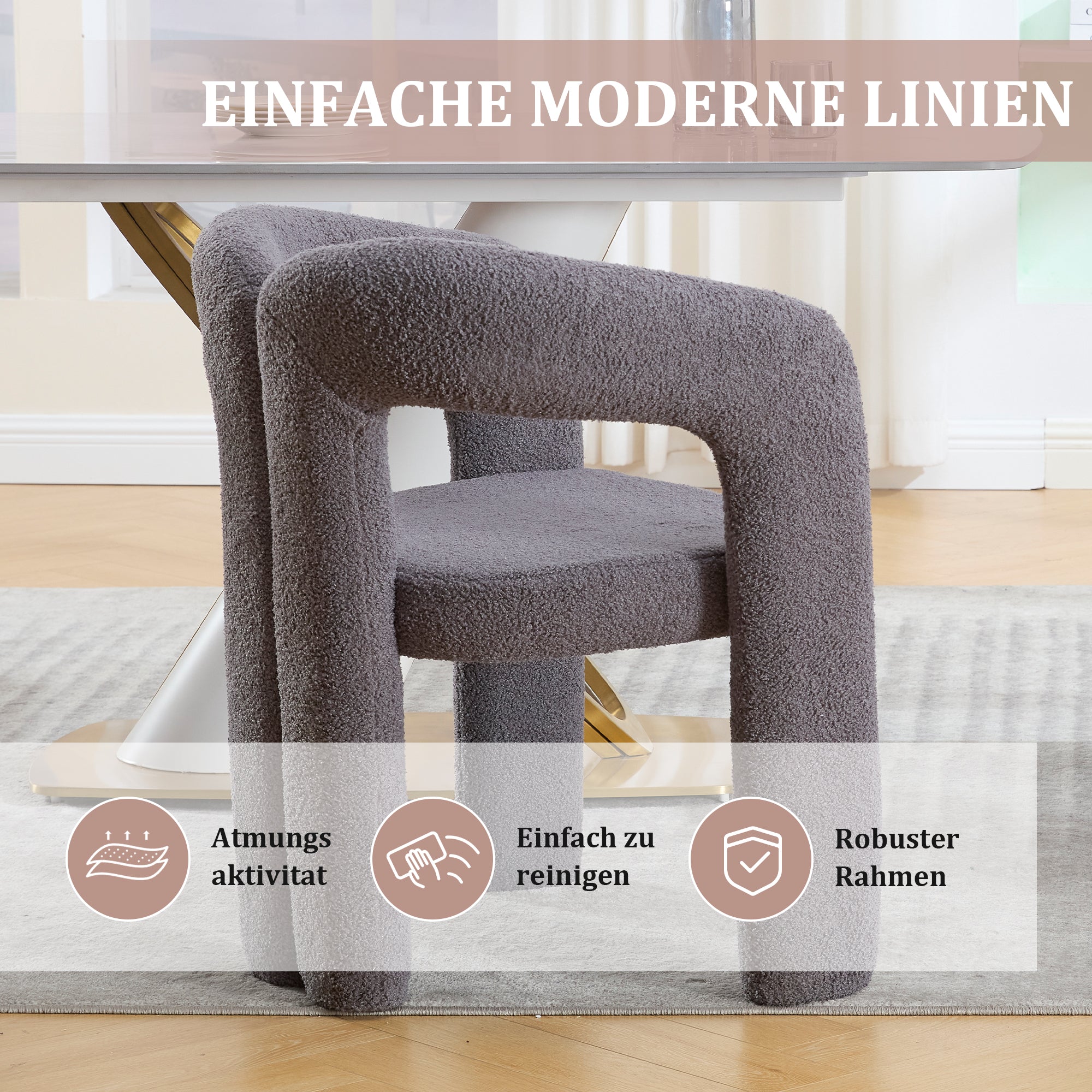 Logidon Premium Teddystoel met Ergonomische Rugleuning