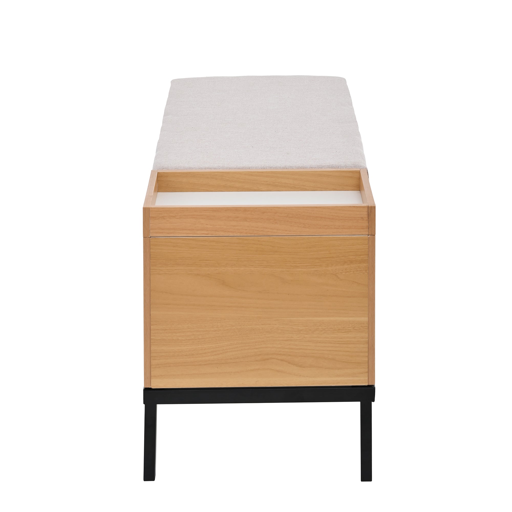 Logidon schoenenbank opbergbank naturel 115 x 40 x 49,5 cm