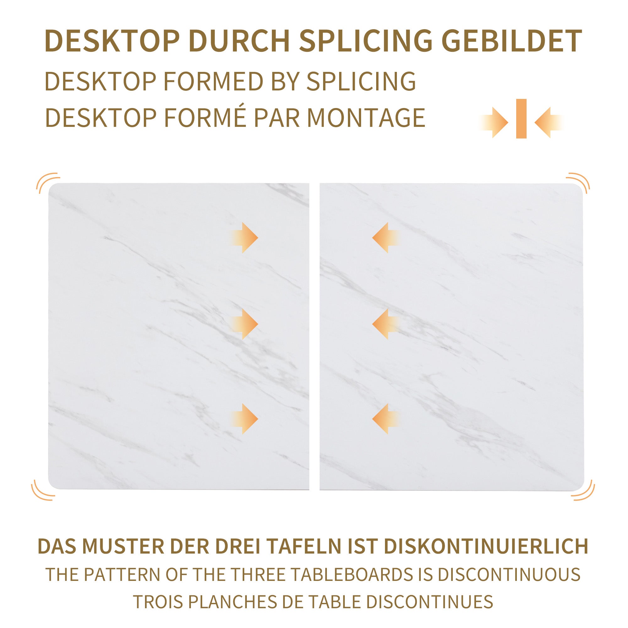 Logidon 120x70 cm lichte luxe eettafel met zwarte metalen poten