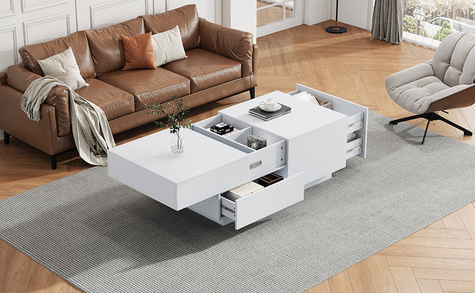Logidon moderne salontafel met schuiflades 90x55x45