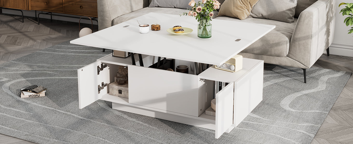 Logidon moderne salontafel met dubbel hefmechanisme, opbergruimte