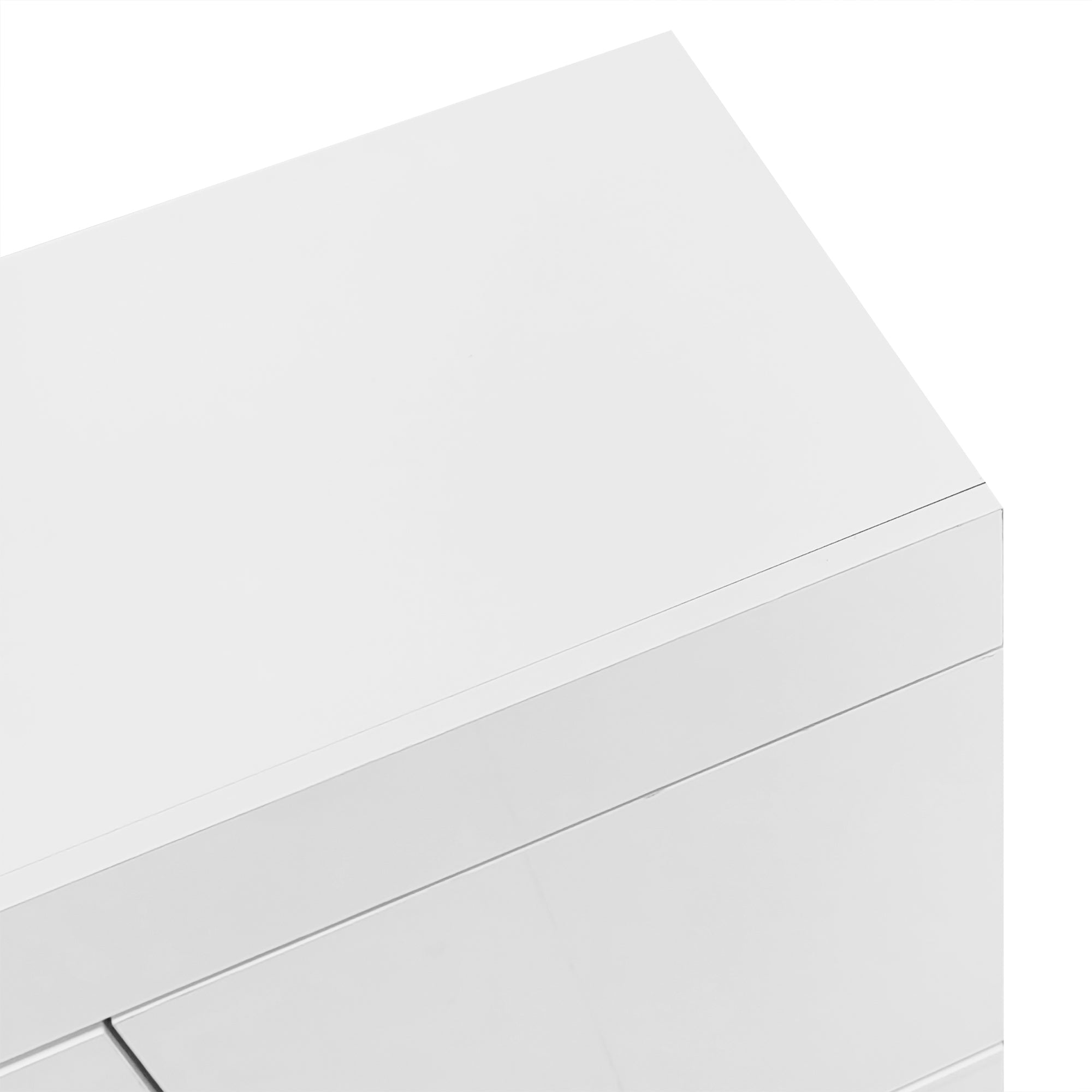 Logidon dressoir hoogglans wit vitrinekast LED 16 kleuren 120x37x76,5 cm