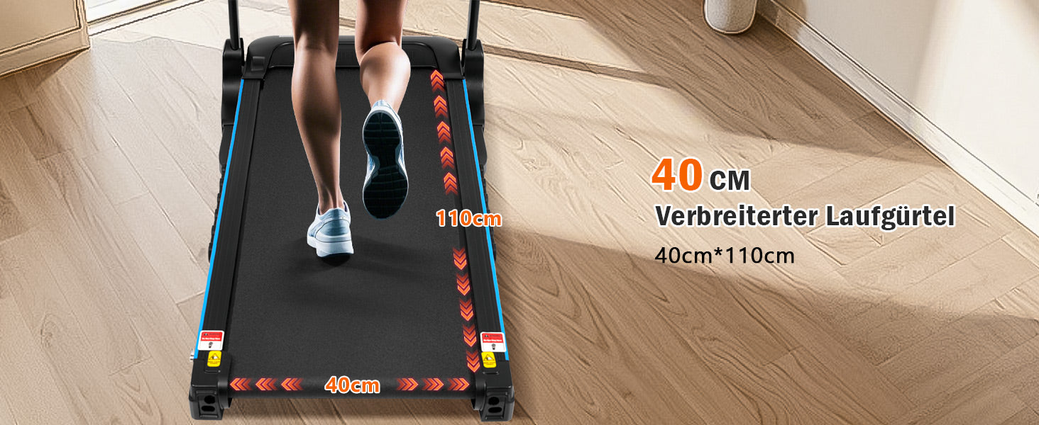 Logidon loopband voor thuis opvouwbare 14 km/u hartslagmeter
